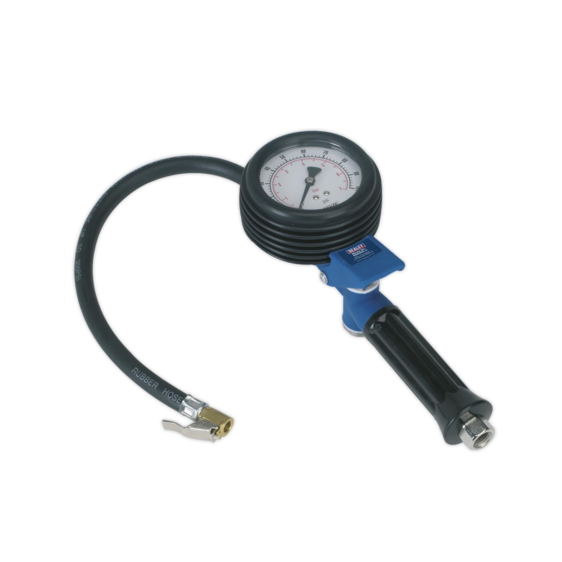 Sealey Jumbo Tyre Inflator with Clip-On Connector