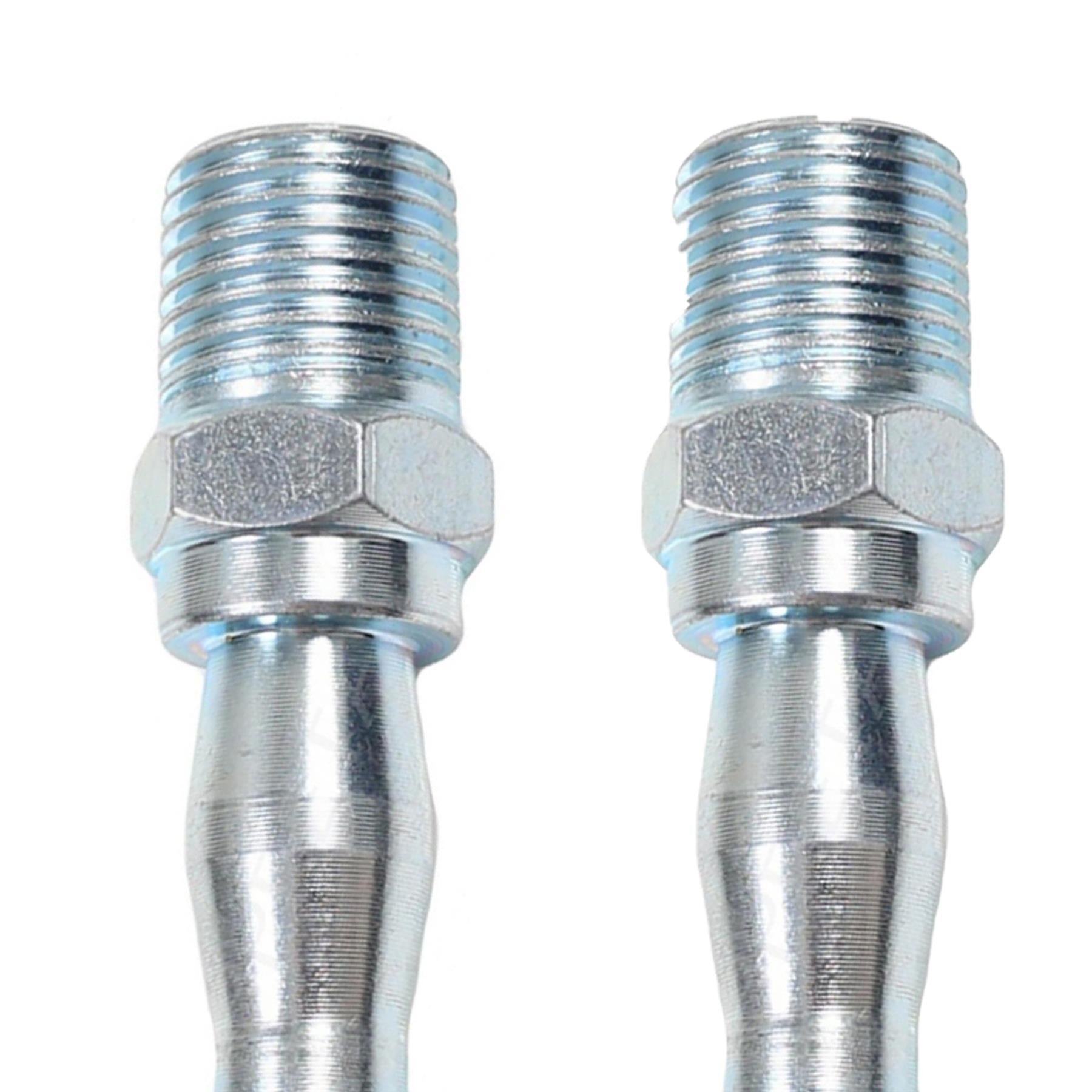 Air Line Fittings Hose Compressor Coupler Connector 1/4" BSP Male Pack of 2