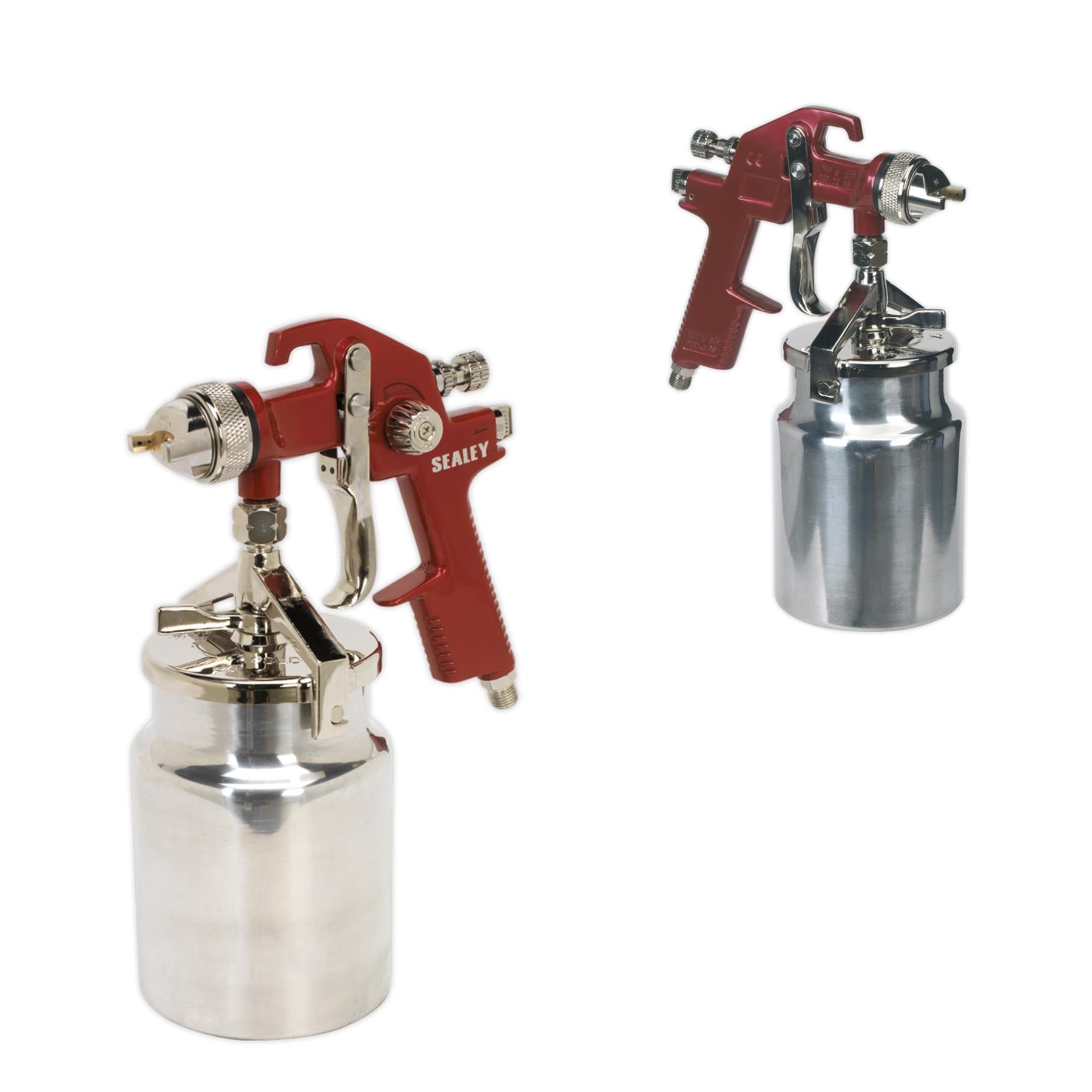 Sealey HVLP Suction Feed Spray Gun 1.7mm Set-Up