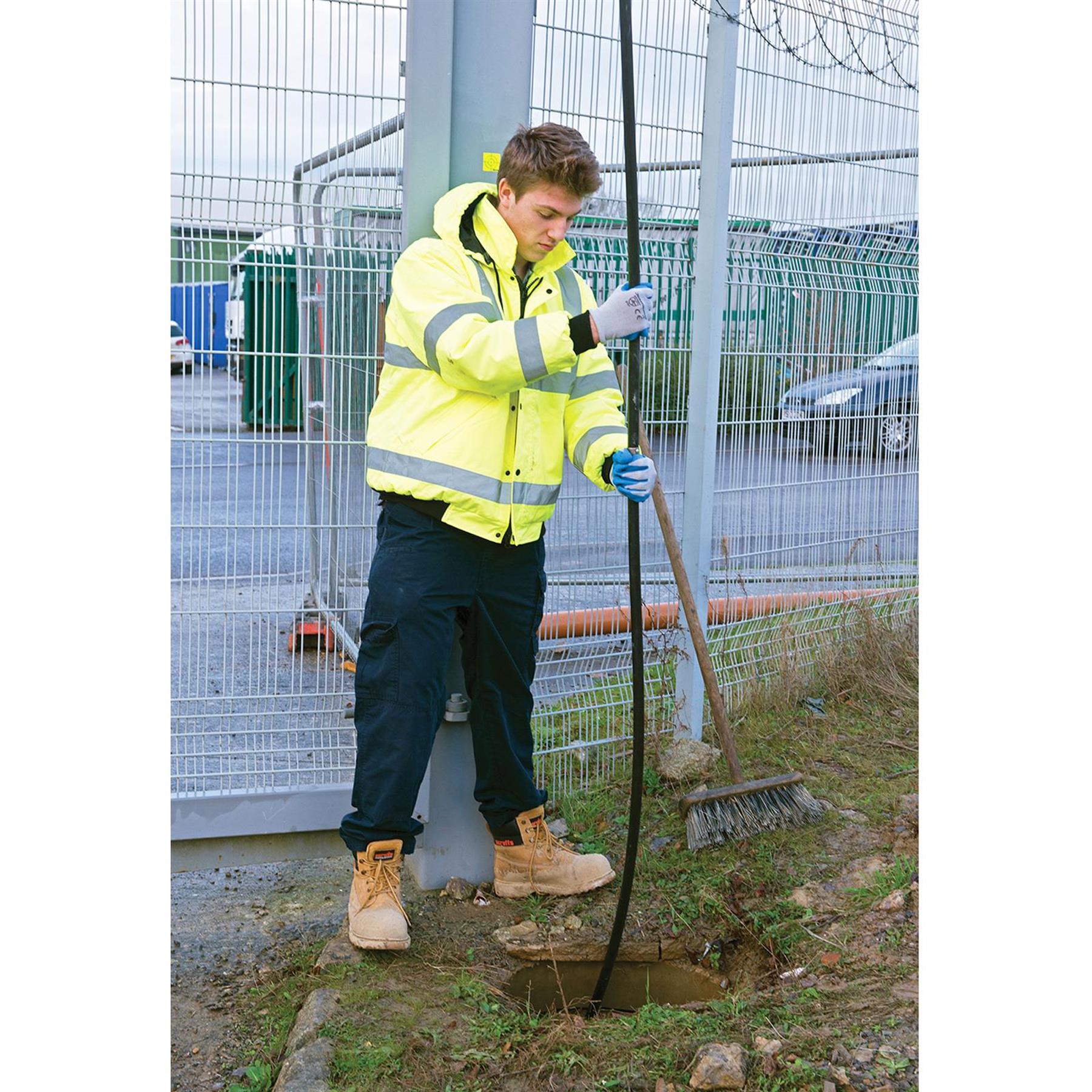 7Pce 2M Expert Drain Rod Set Drain Rod Set Universal Zinc-Plated Joints