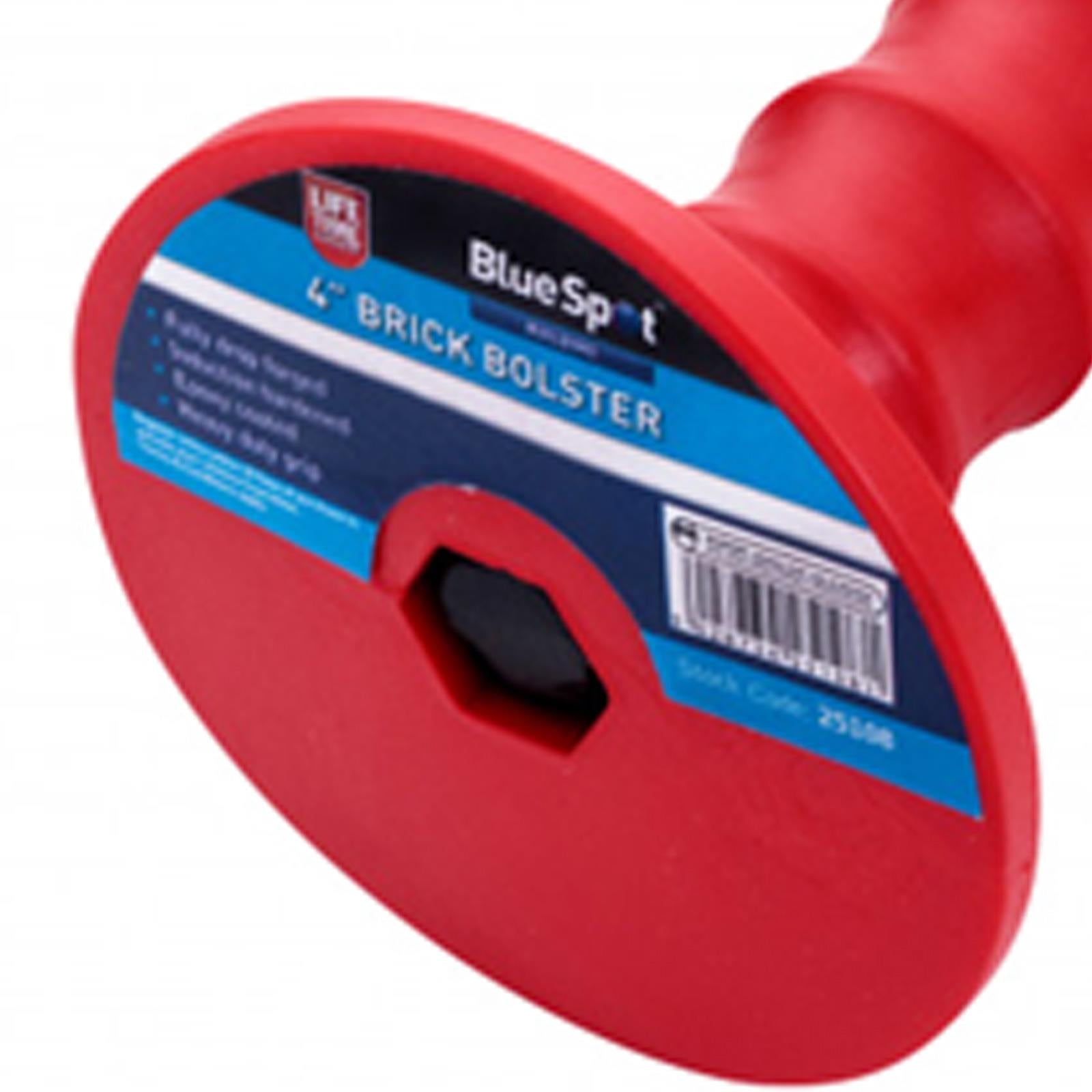 Bluespot 100mm 4" Hardened Brick Bolster With Guard Epoxy Coated Prevents Rust