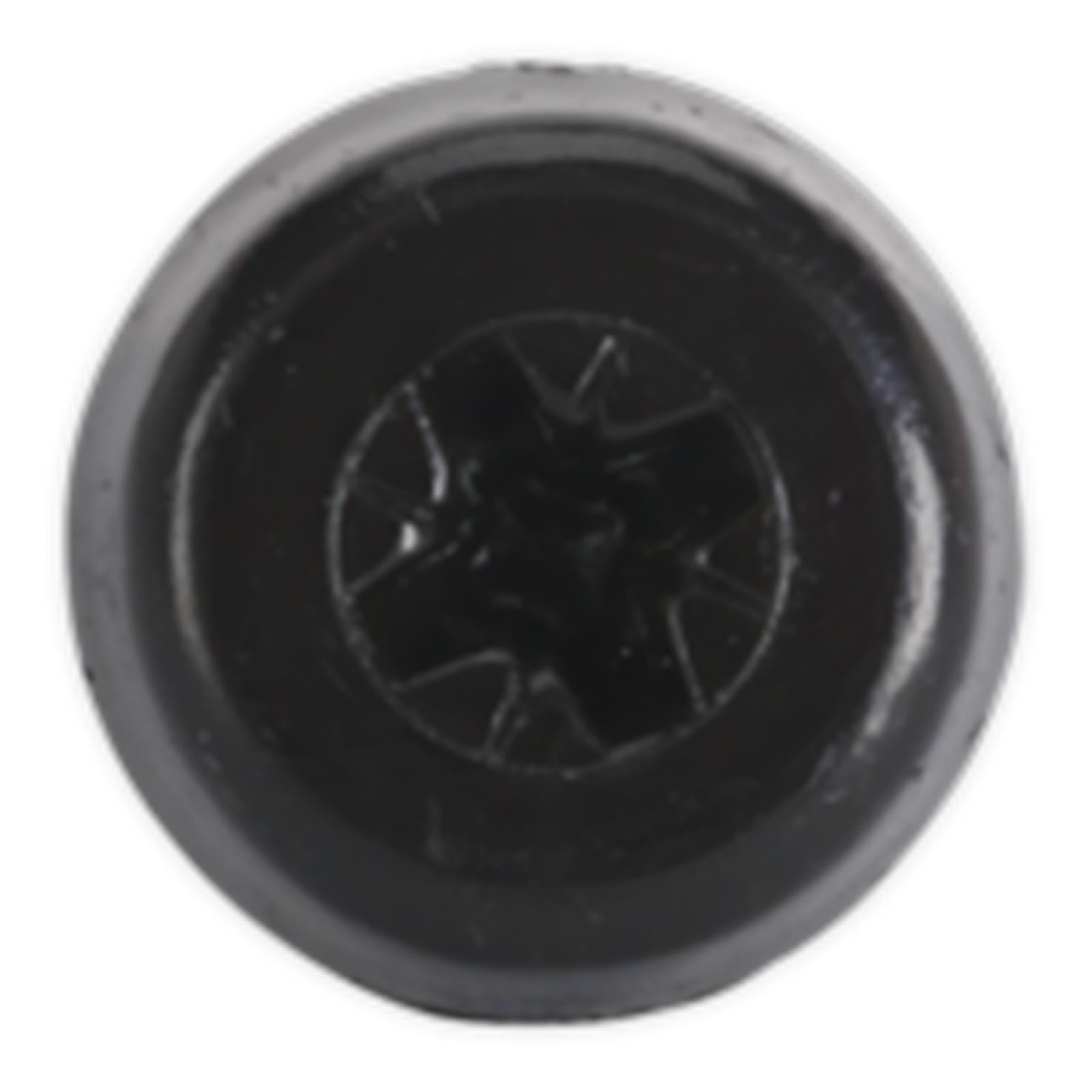 Sealey Numberplate Screw Plastic Head 4.8 x 24mm Black Pack of 50