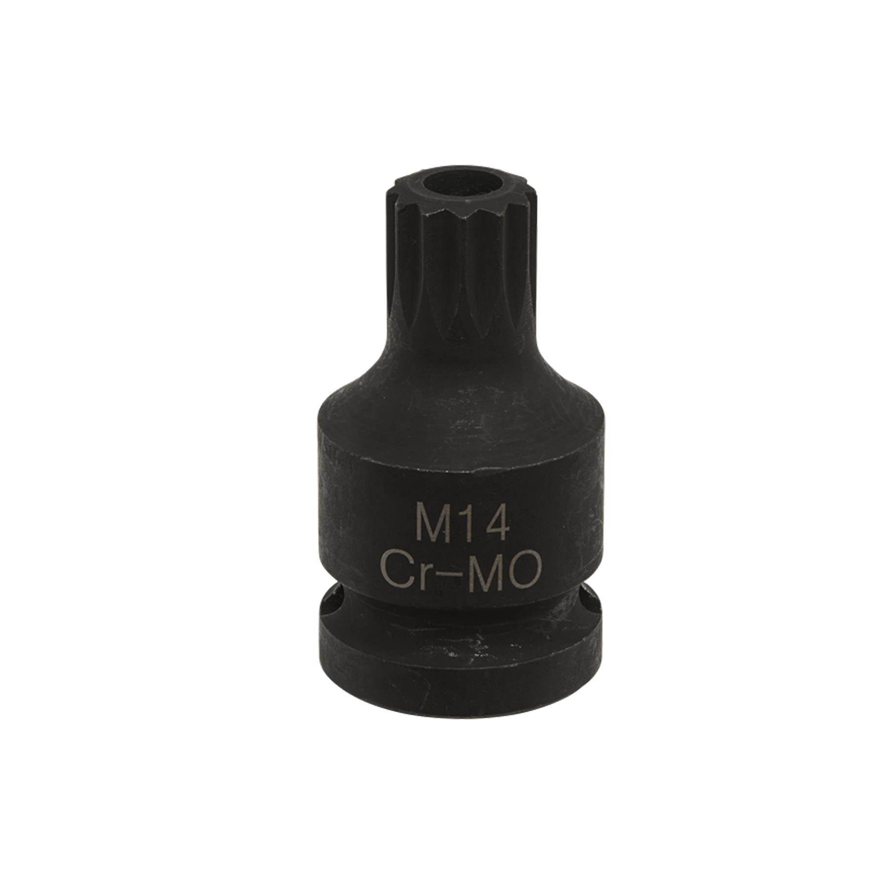 Sealey Brake Caliper Spline Bit Socket M14 1/2"Sq Drive Chrome Molybdenum