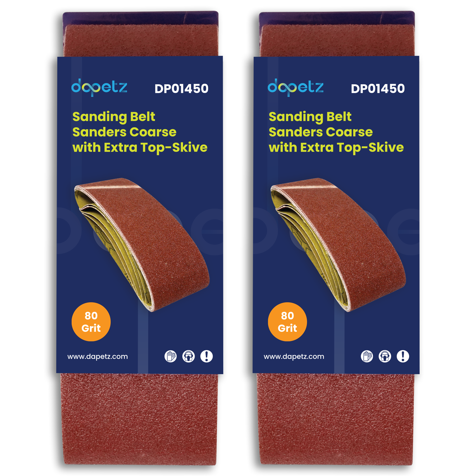 10 Pack 80 Grit 60 X 400mm Sanding Belts Sanders Medium With Extra Top-Skive