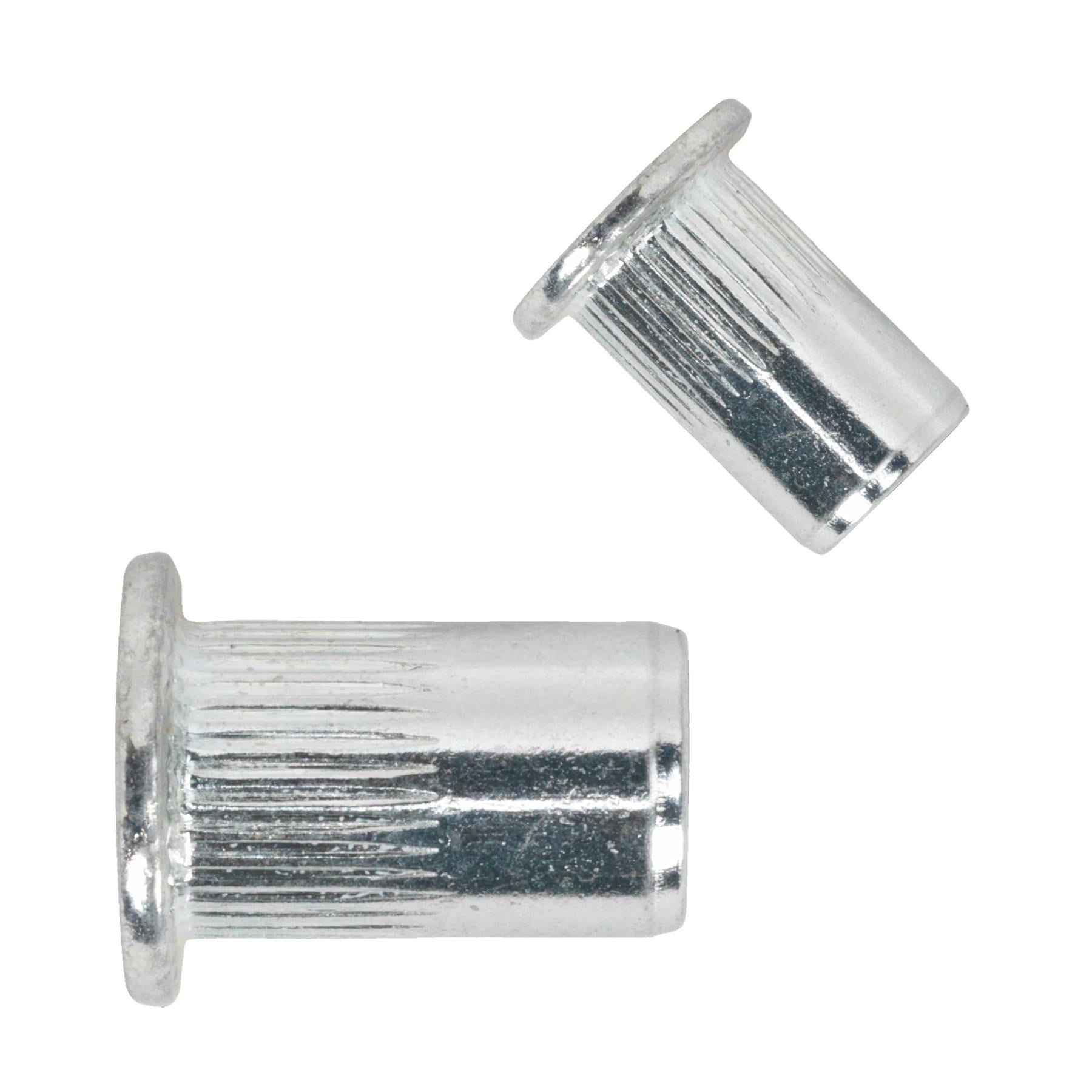 Threaded Insert (Rivet Nut) M4 Splined Pack of 50. Sealey