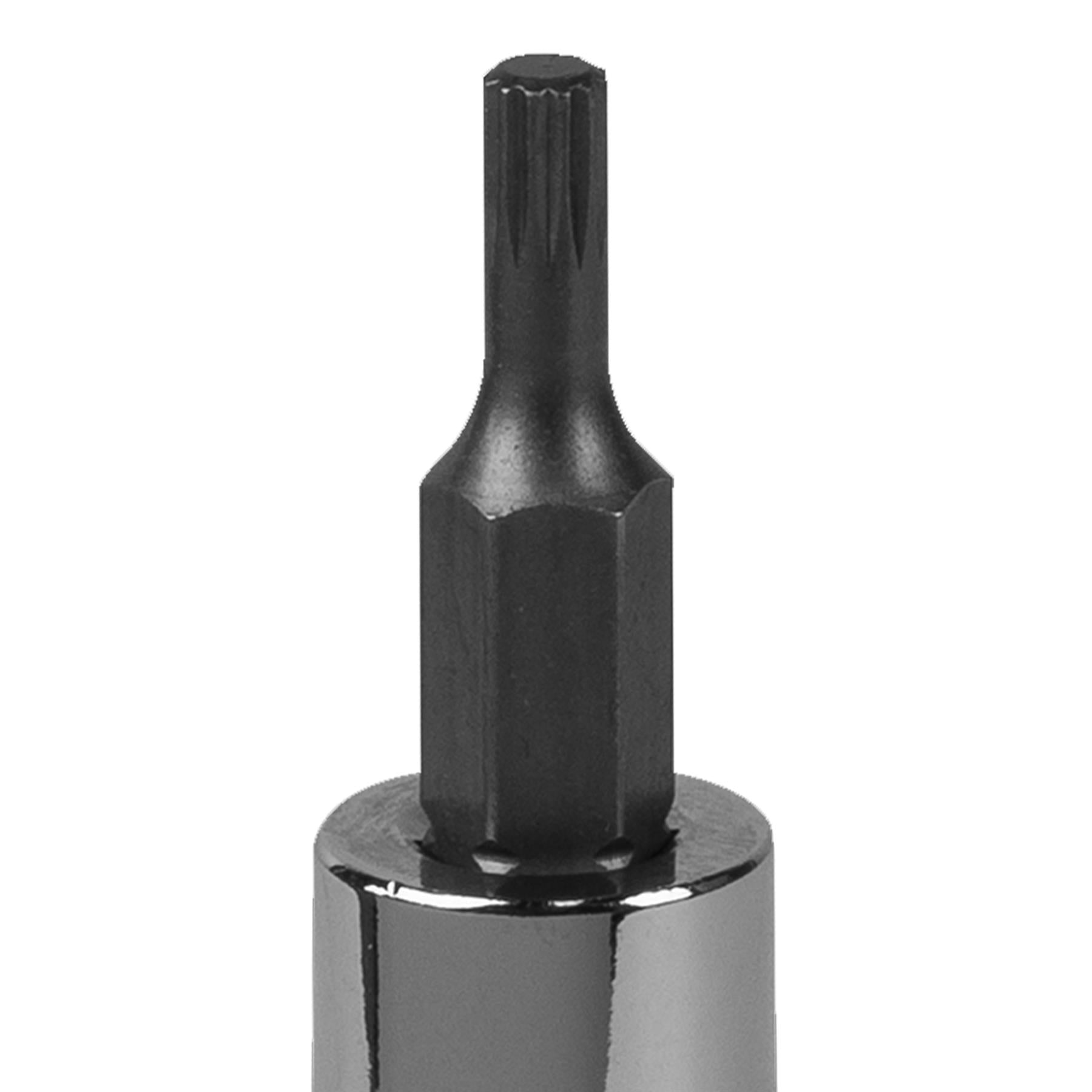 Sealey Spline Socket Bit M3 3/8"Sq Drive Chrome Vanadium steel