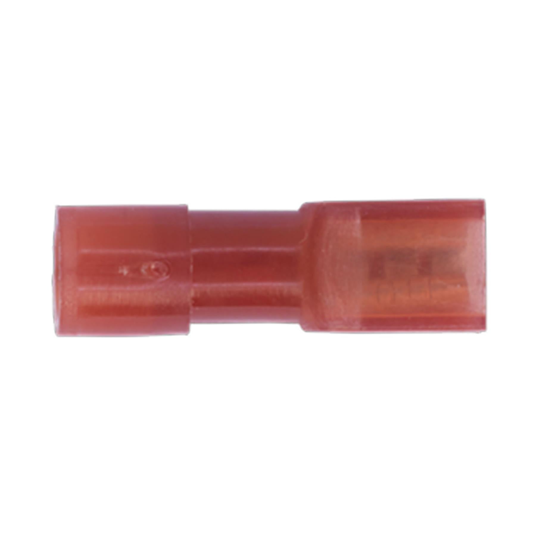 Sealey Fully Insulated Terminal 2.8mm Female Red Pack of 100