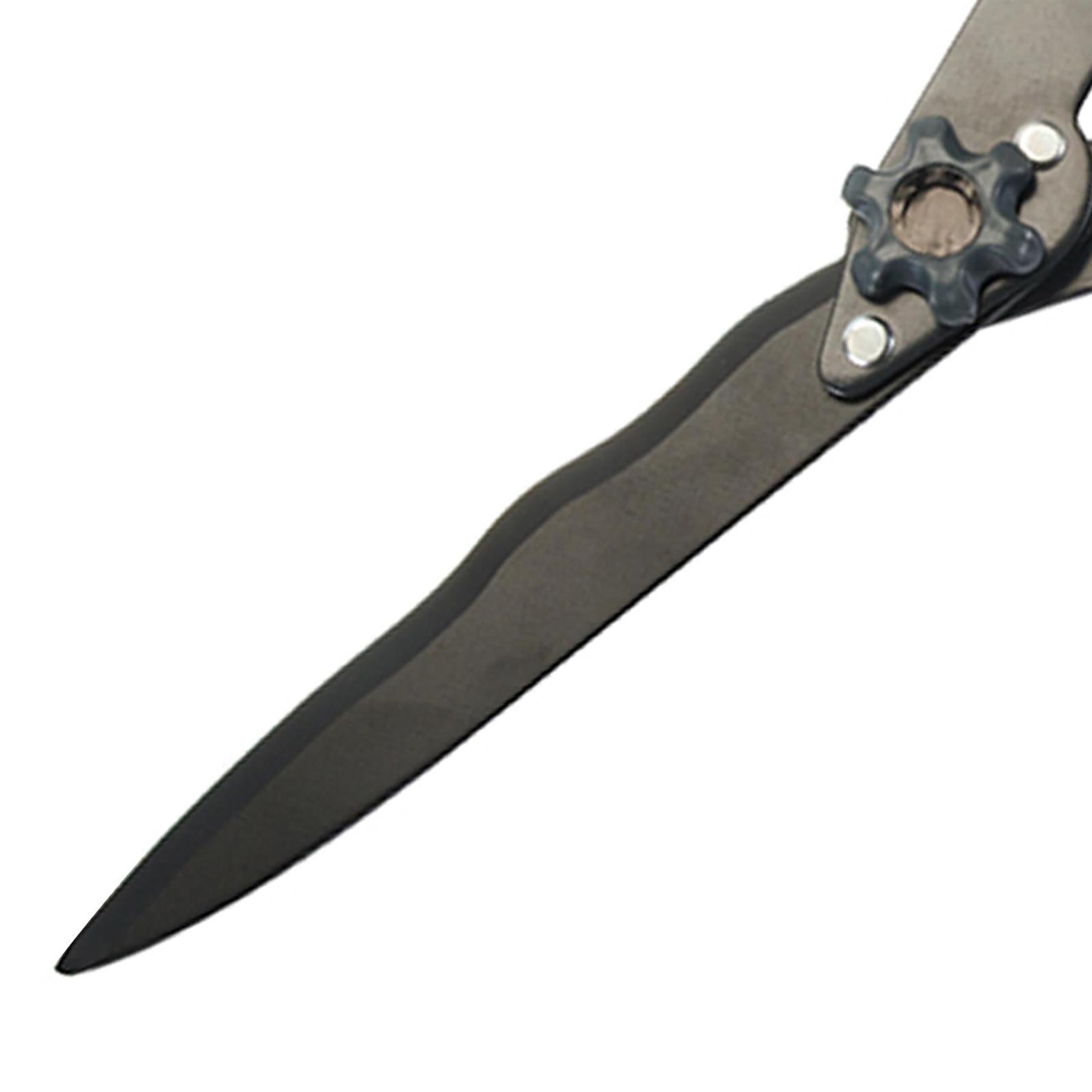 Hedge Shears 565mm Gardening Hand Tool Rubber-Coated Plastic Handle W/ Bumper