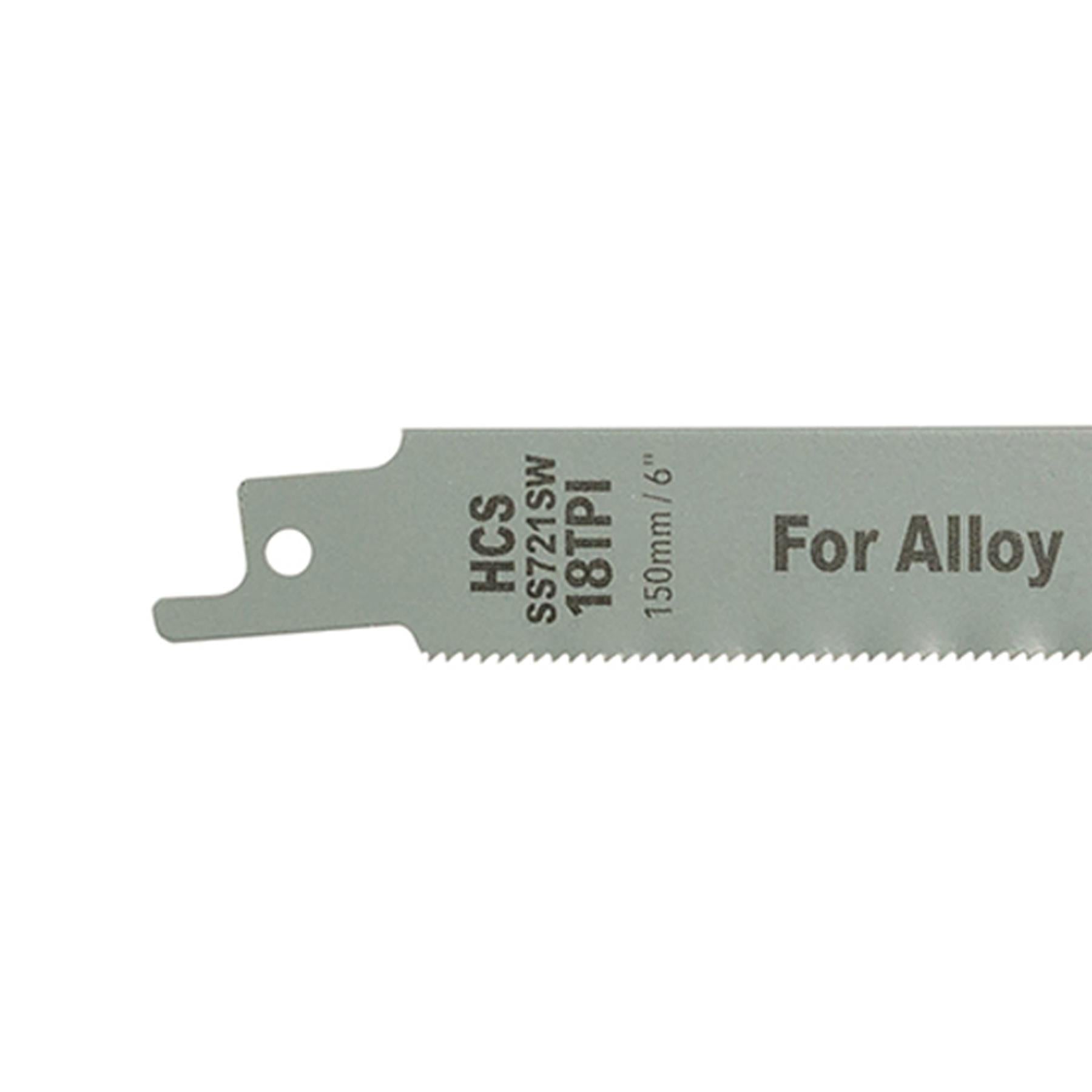 10 Reciprocating Saw Blades 18 Tpi 150mm Wood & Soft Alloy Cutting Fine