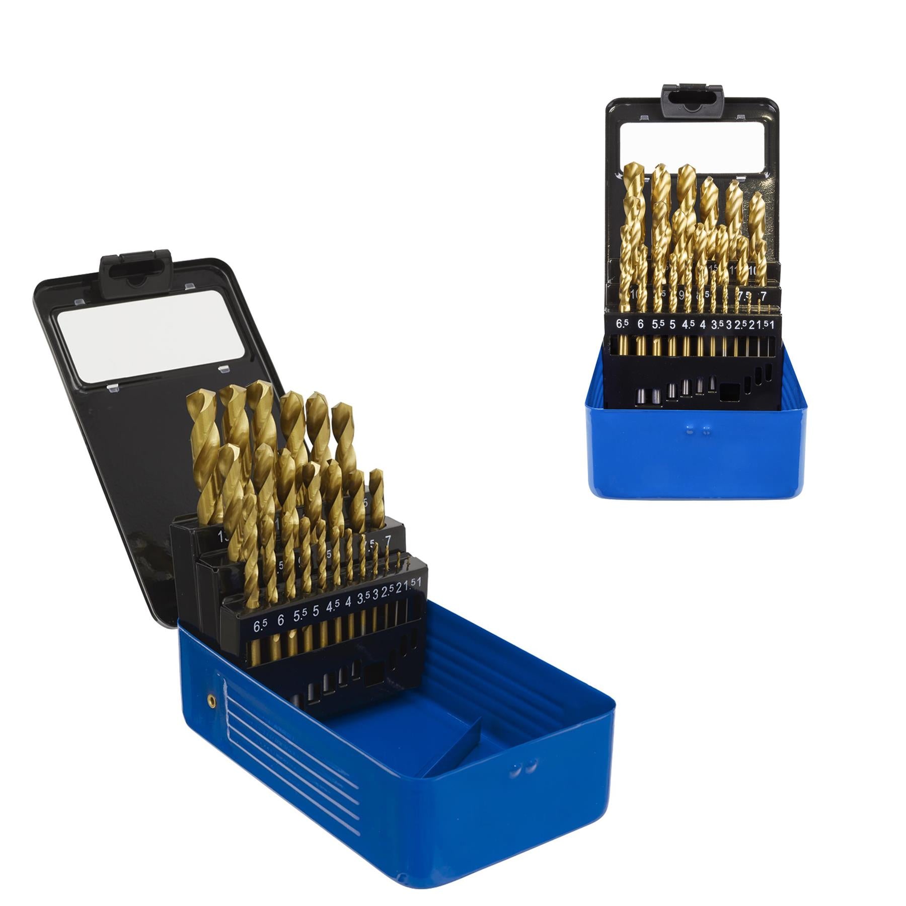Sealey 25pc Drill Bit Set HSS Fully Ground Ø1-13mm DIN 338 Metric AK4725