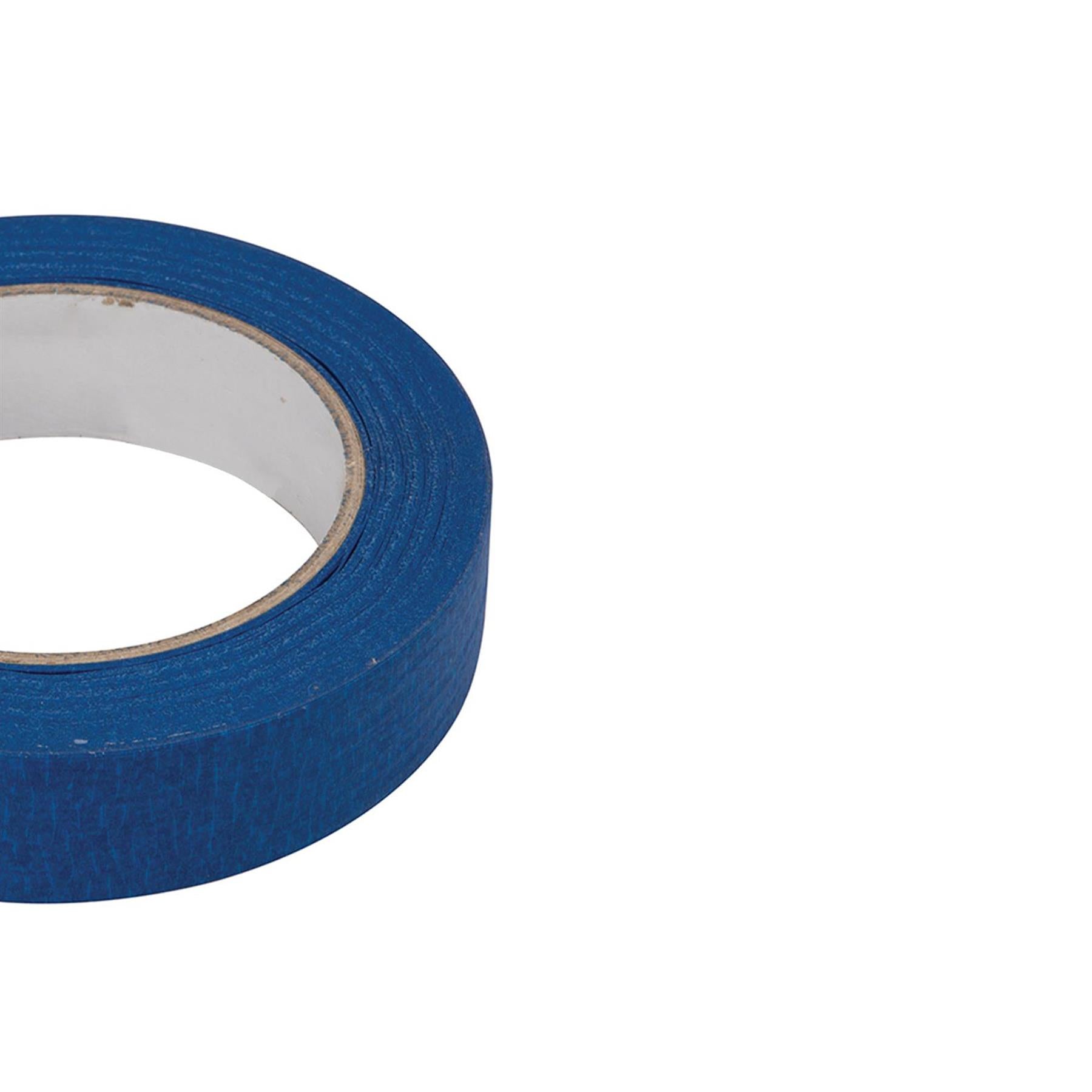 Blue Masking Tape Clean Peel UV Resistant Painters/Decorators 24mm x 50m 4 Rolls
