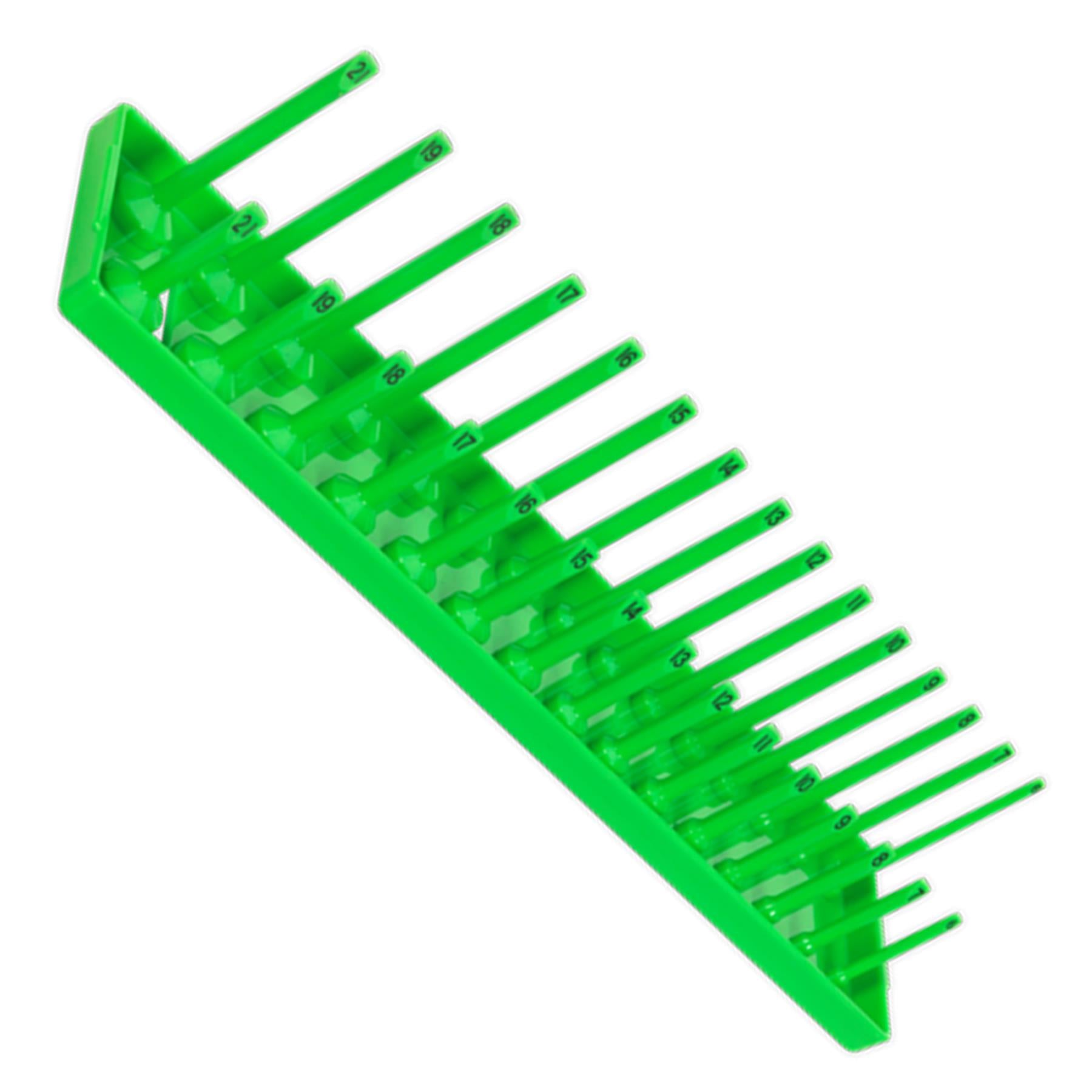 Sealey Socket Holder 3/8"Sq Drive 6-21mm Hi-Vis Green