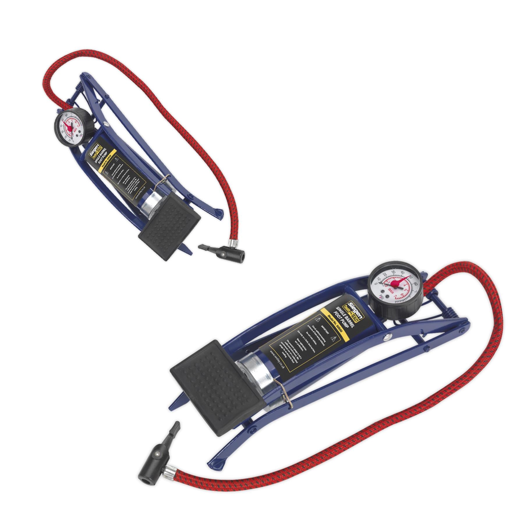 Sealey Foot Pump Single Barrel