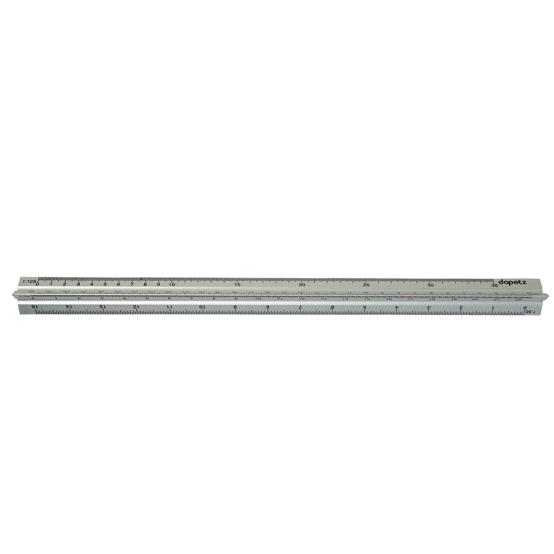 30cm Triangular Aluminium Tri Scale Metal Ruler Architects Engineers Rule 12"
