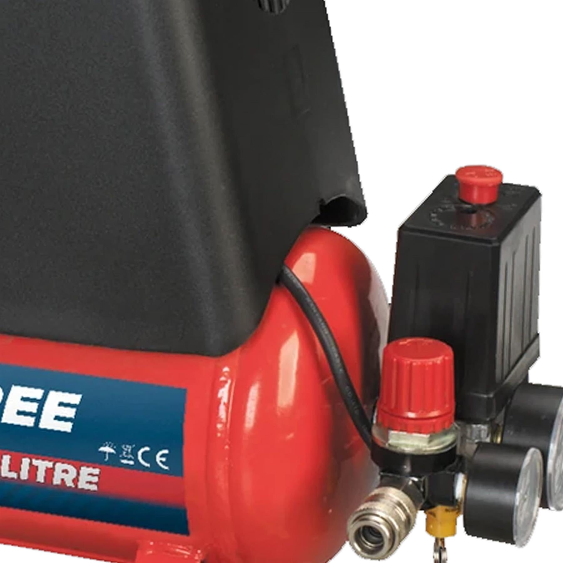 Sealey Air Compressor 6L Belt Drive 1.5hp Oil Free