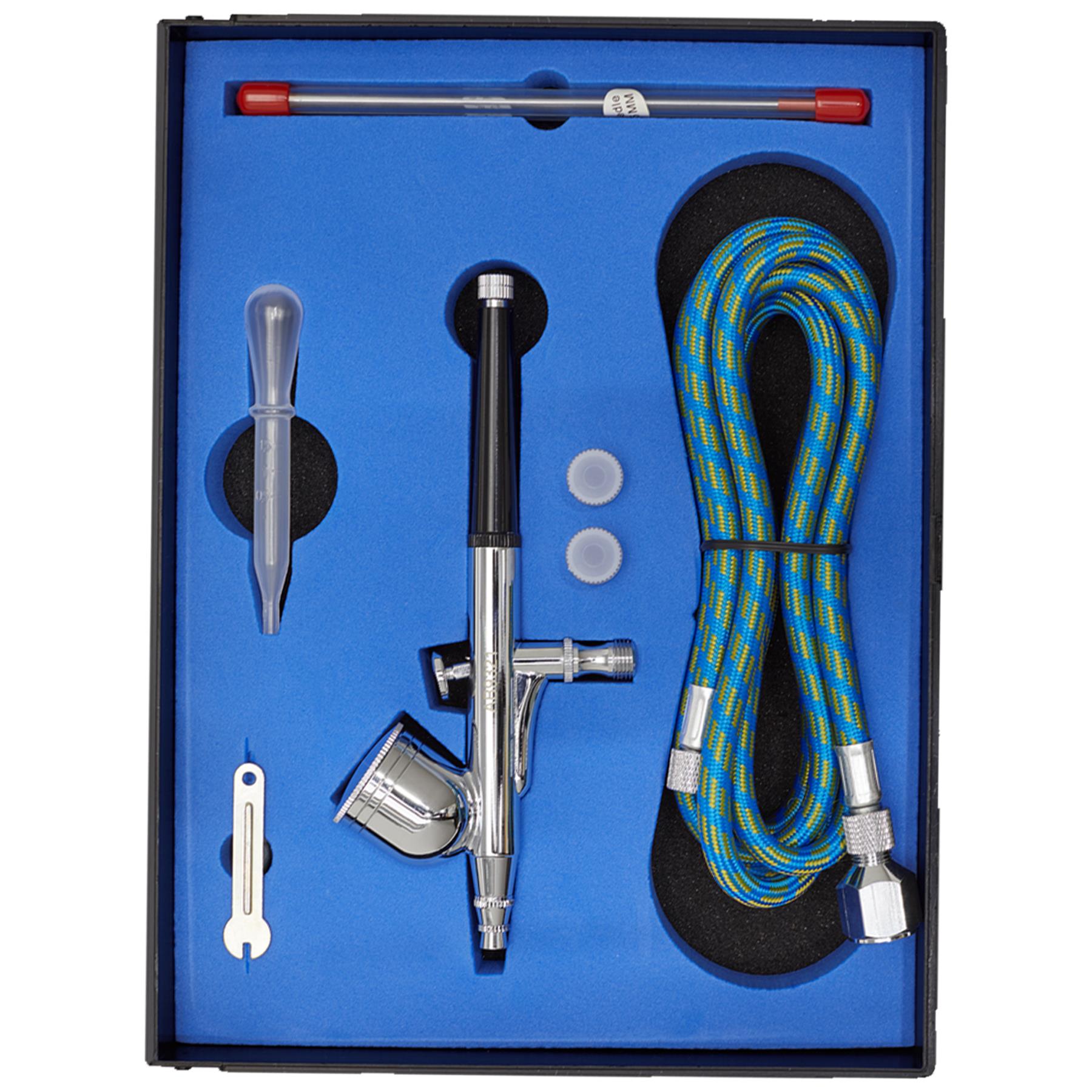 Sealey Air Brush Kit Double-Action Metal Body Construction Gravity Feed