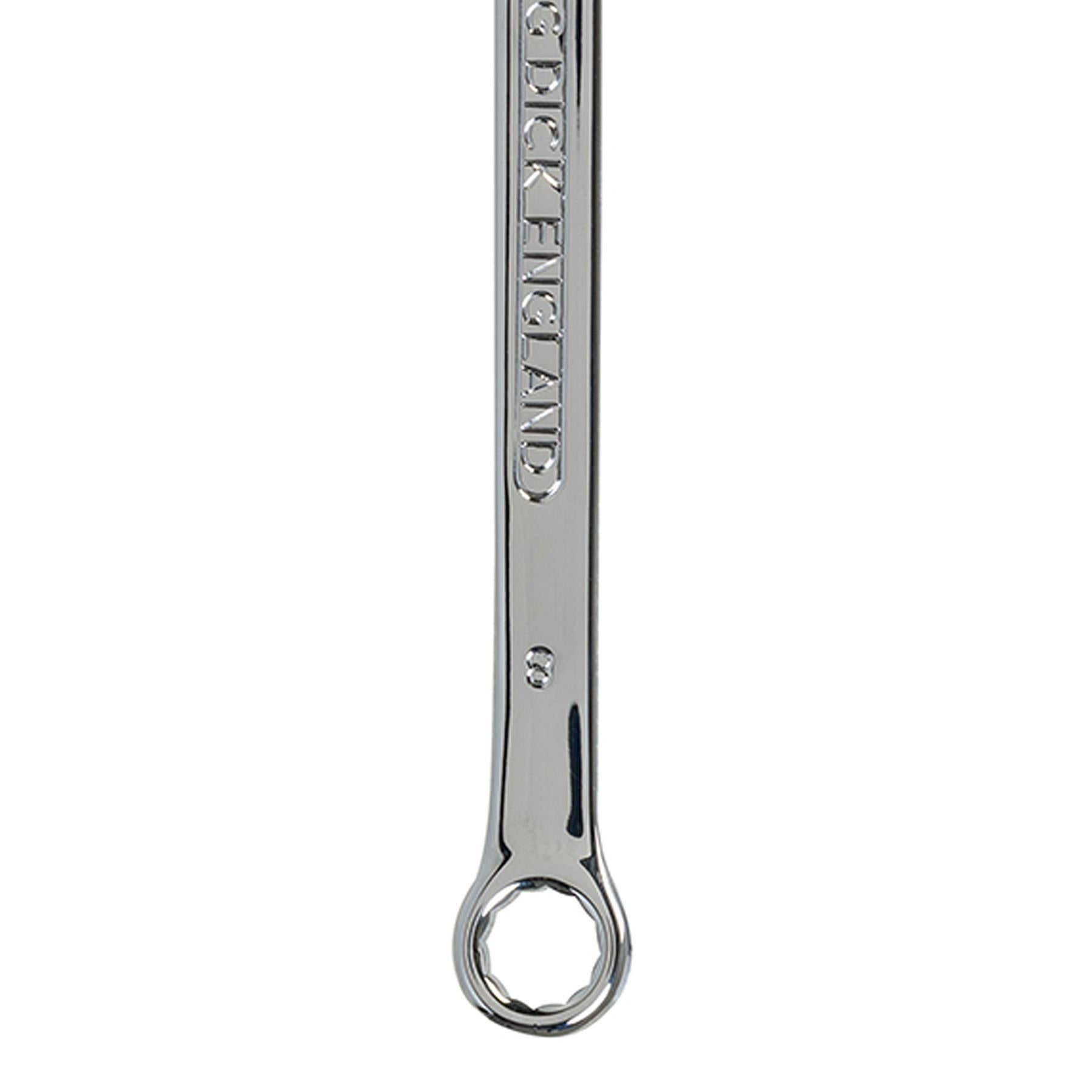 King Dick metric 8 MM polished chrome combination spanner wrenches spanners