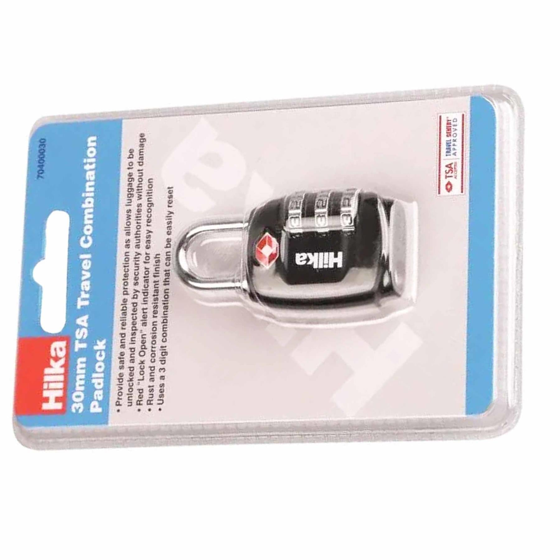 30mm TSA Approved 3 Digit Combination Travel Suitcase Padlock
