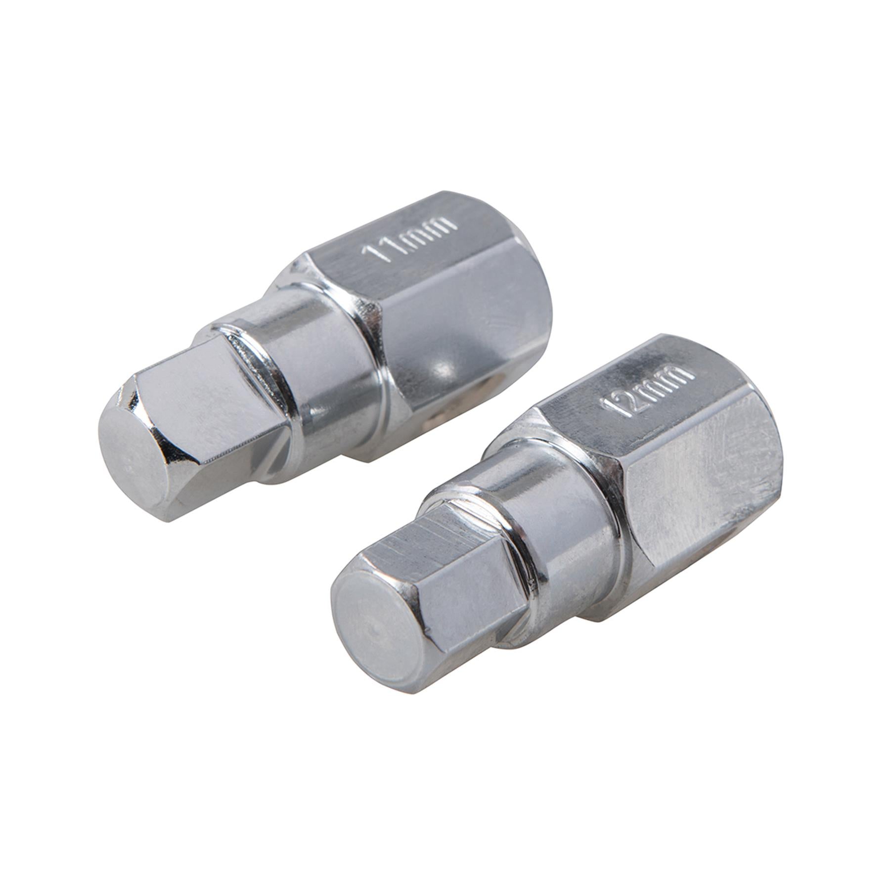 Universal Drain Plug Key Set 12Pc 3/8" / 8 - 17mm Hexagonal And Square Shaped