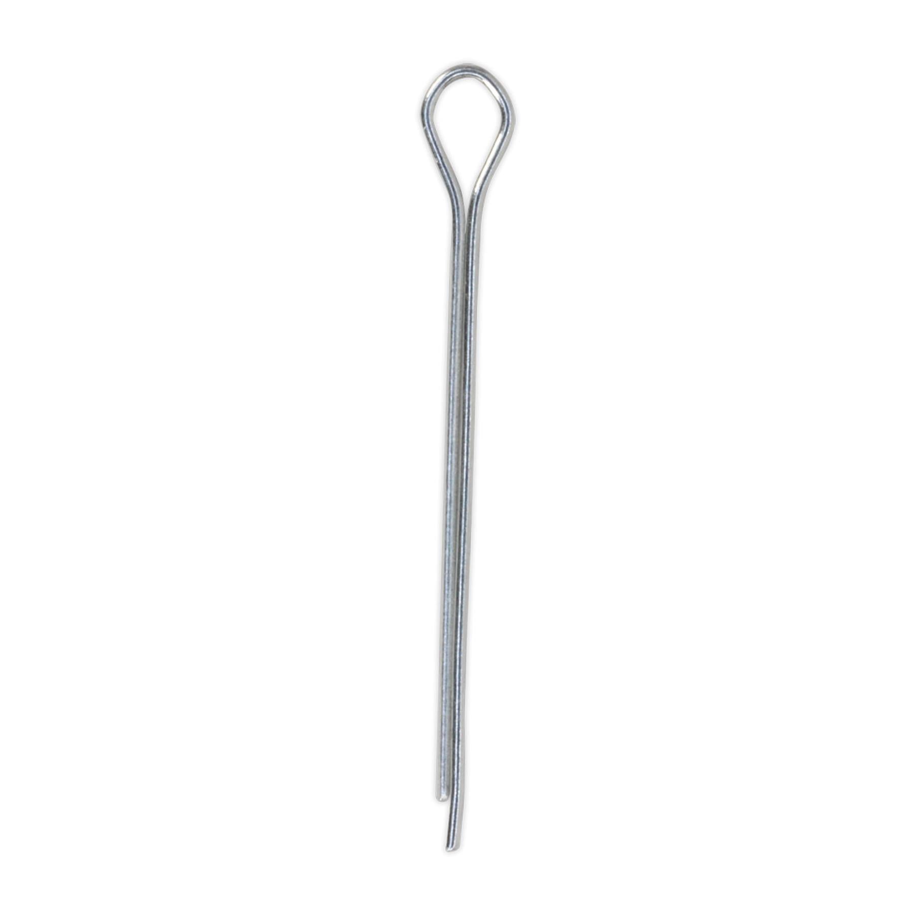 Split Pin 1.6 x 25mm Pack of 100. Zinc plated steel. SPI100 Sealey