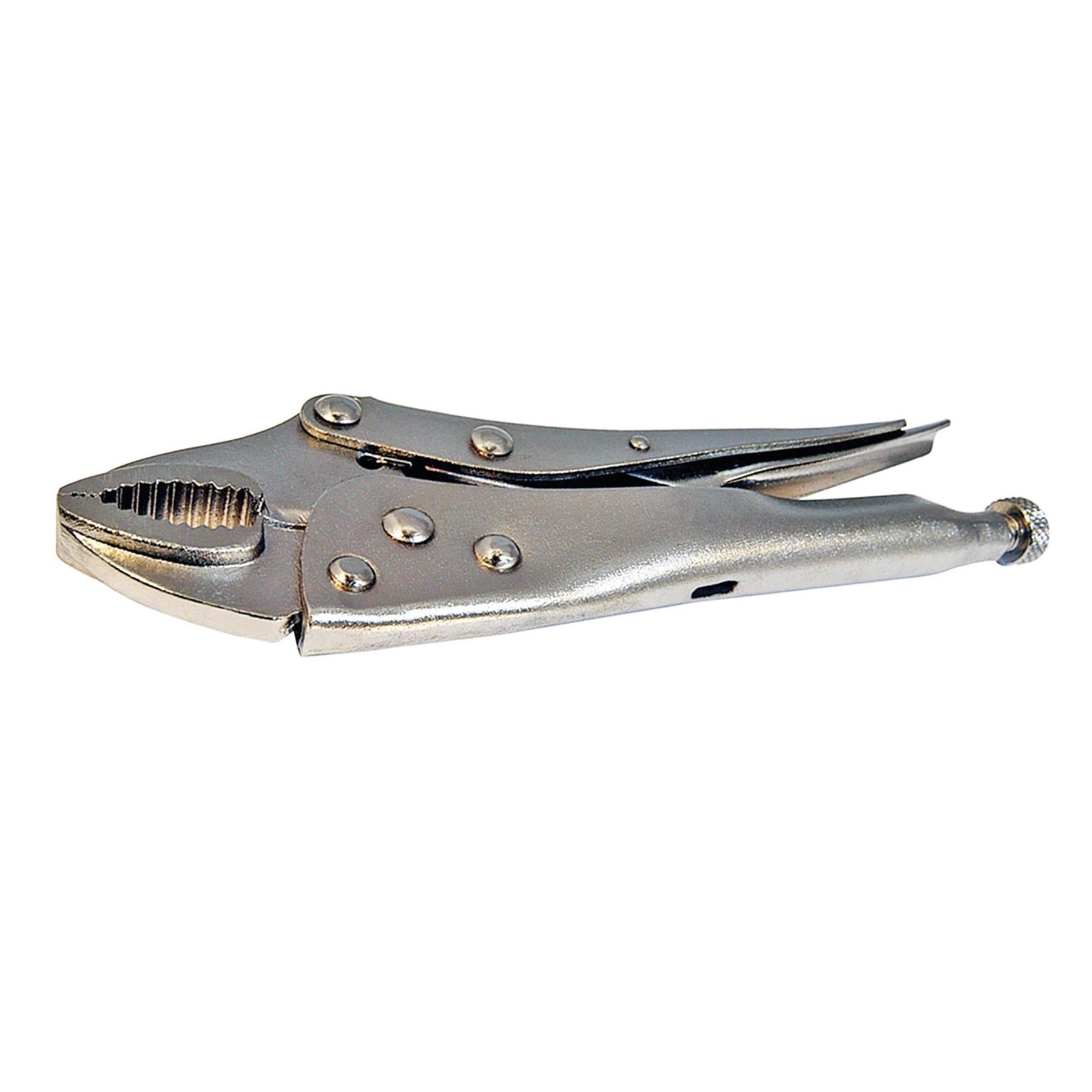 Self Locking Pliers - 180mm Curved Easy Screw Adjustment For Controlled Grip