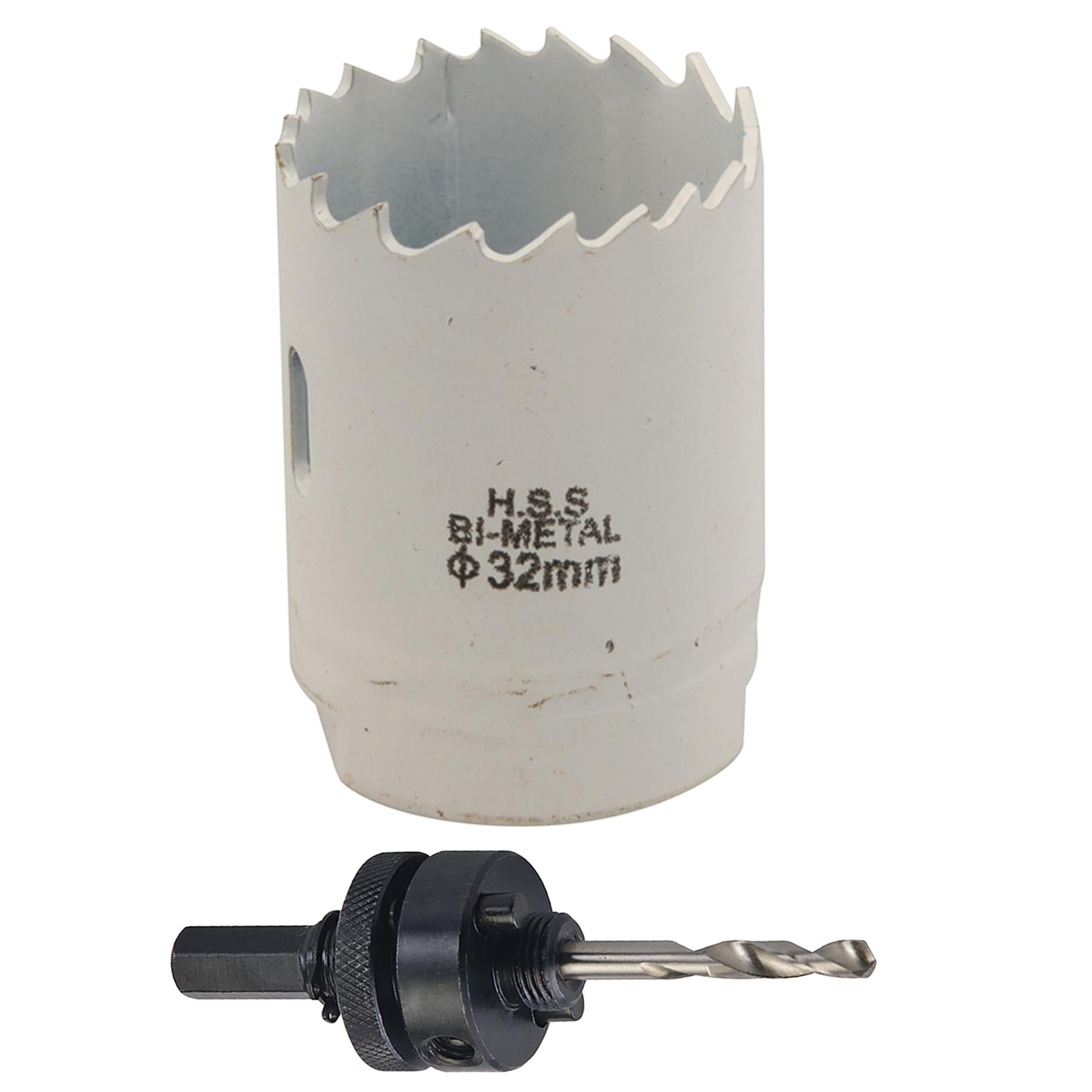 Arbor Included HoleSaw Sets HSS Bi Metal Hole saws Metal Wood Plastic 32mm