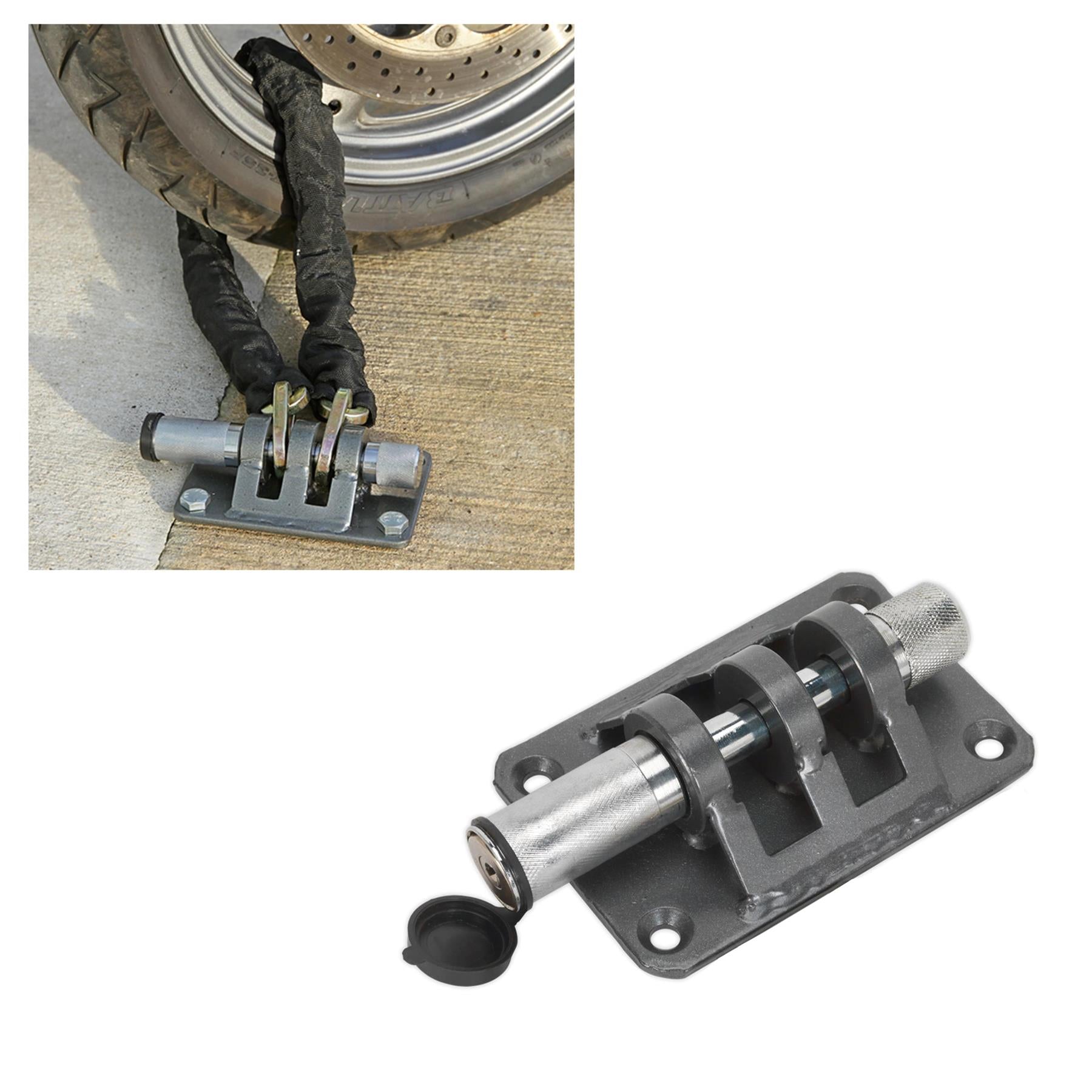Sealey Motorcycle Locking Ground Anchor - 4 Security Bolts