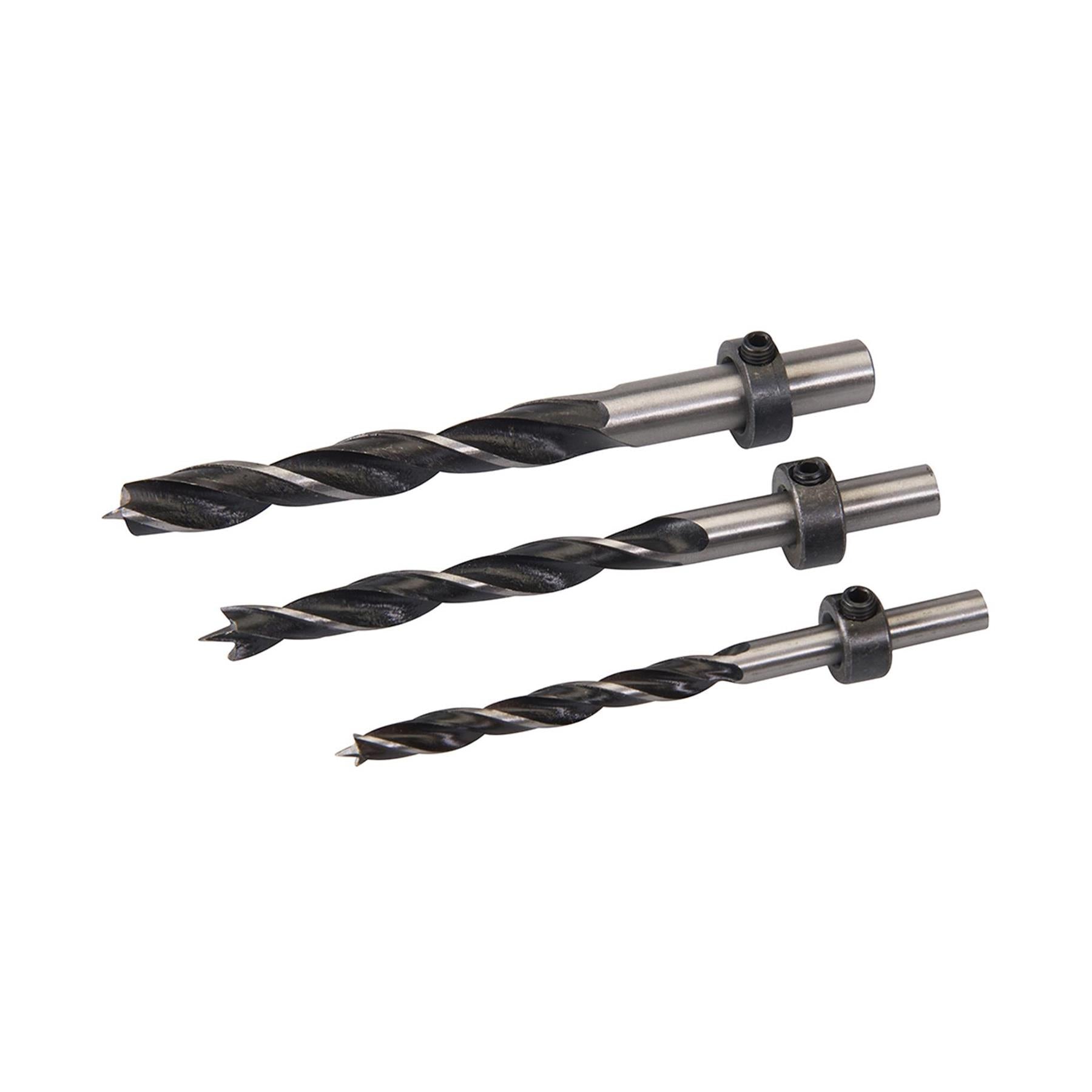 Drill Set 3Pce 6-8-10mm Carpenters Wood Drills Use With Pocket Jig 342613