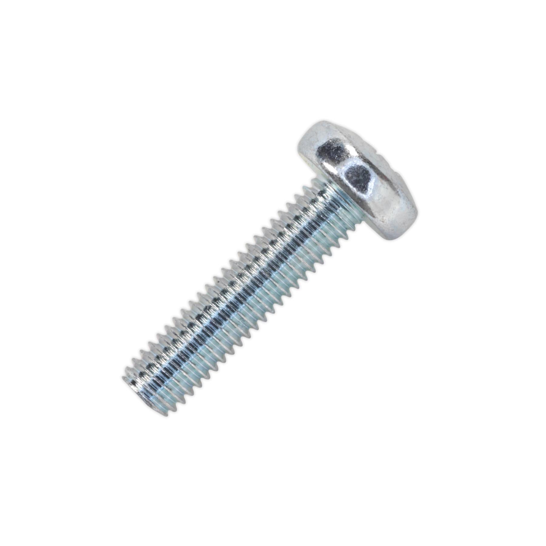 Sealey Machine Screw M5 x 20mm Pan Head Pozi Zinc Pack of 100