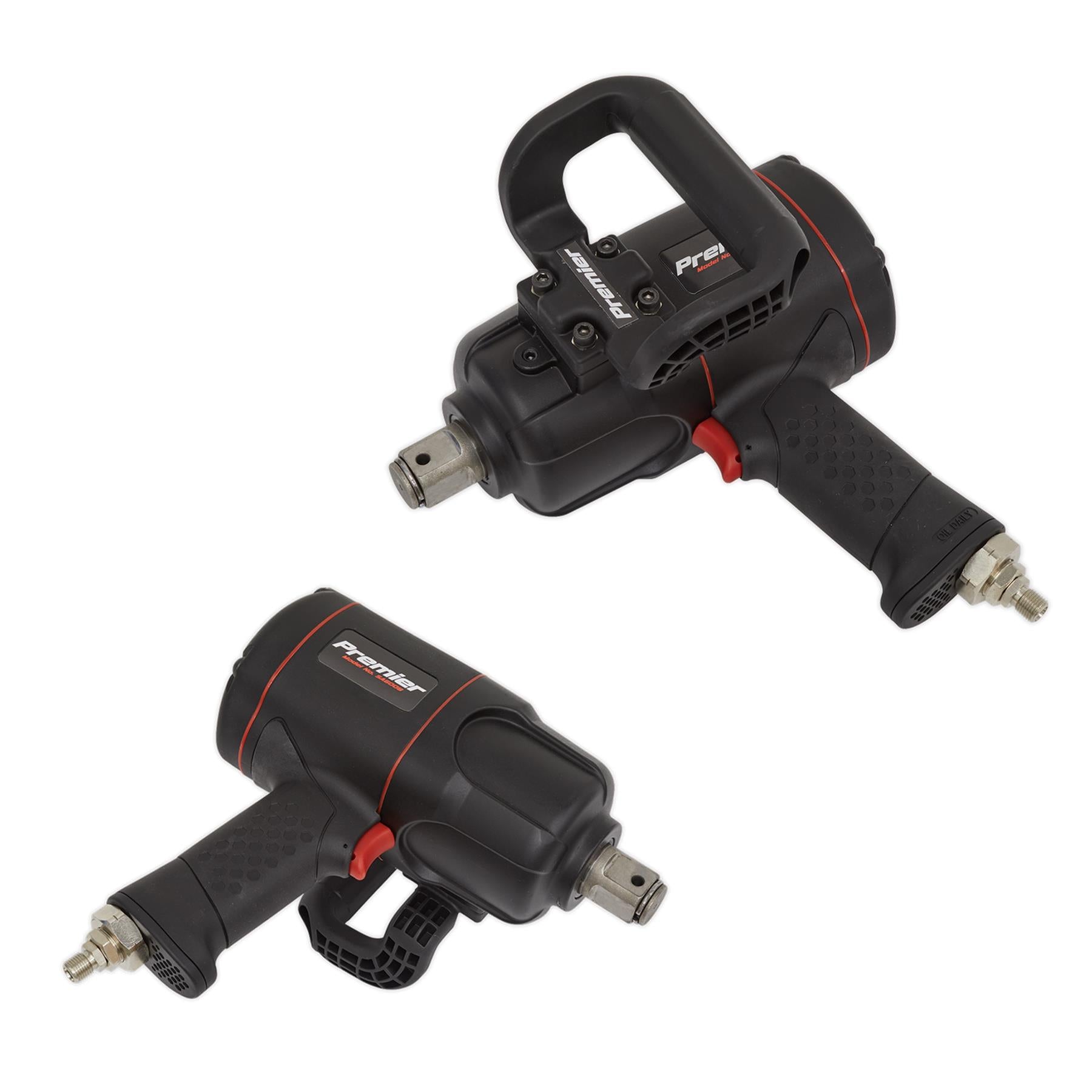 Sealey Air Impact Wrench 1"Sq Drive - Twin Hammer Lightweight Handling Heavyweight Power