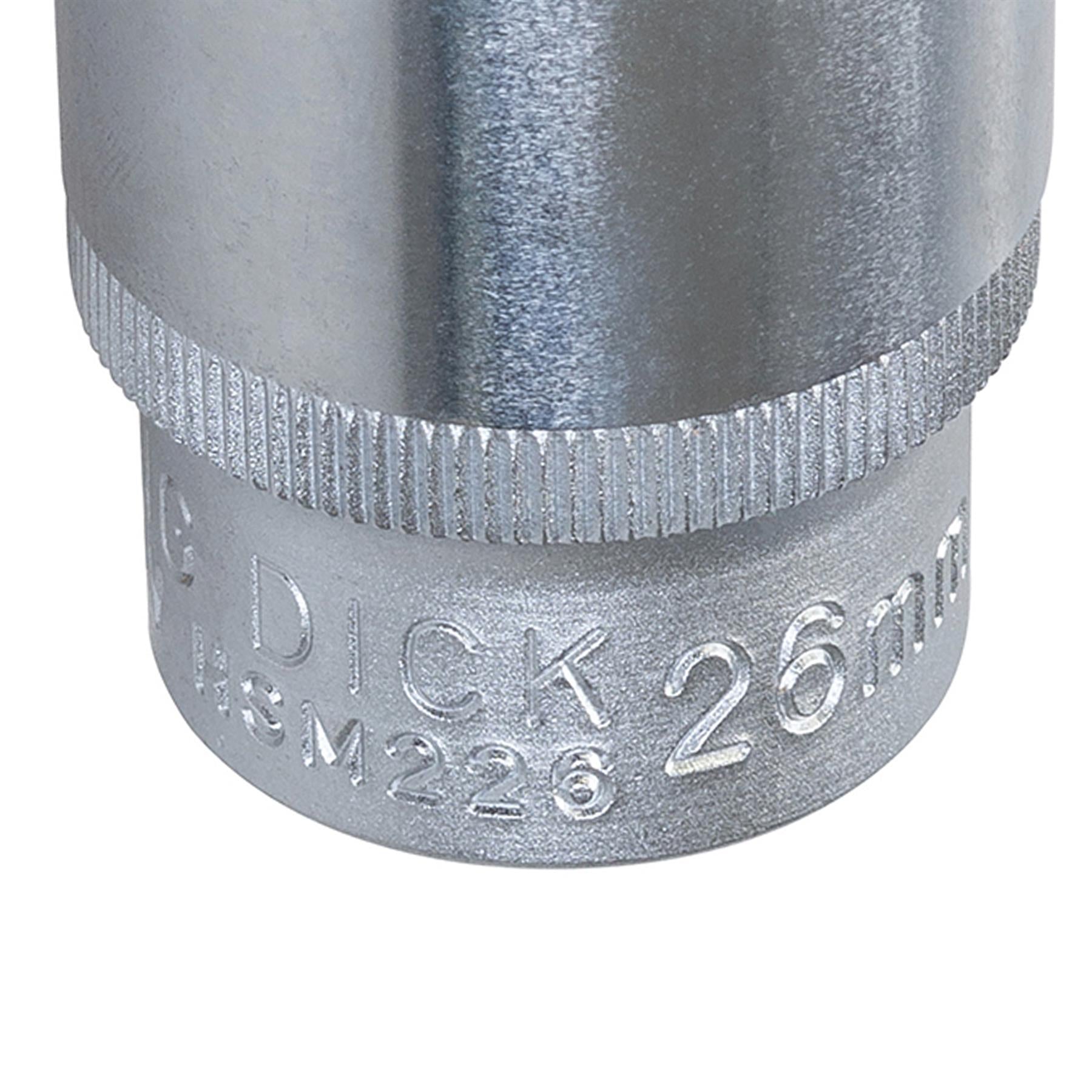 King Dick Socket 1/2" Sd 12pt Metric 26mm