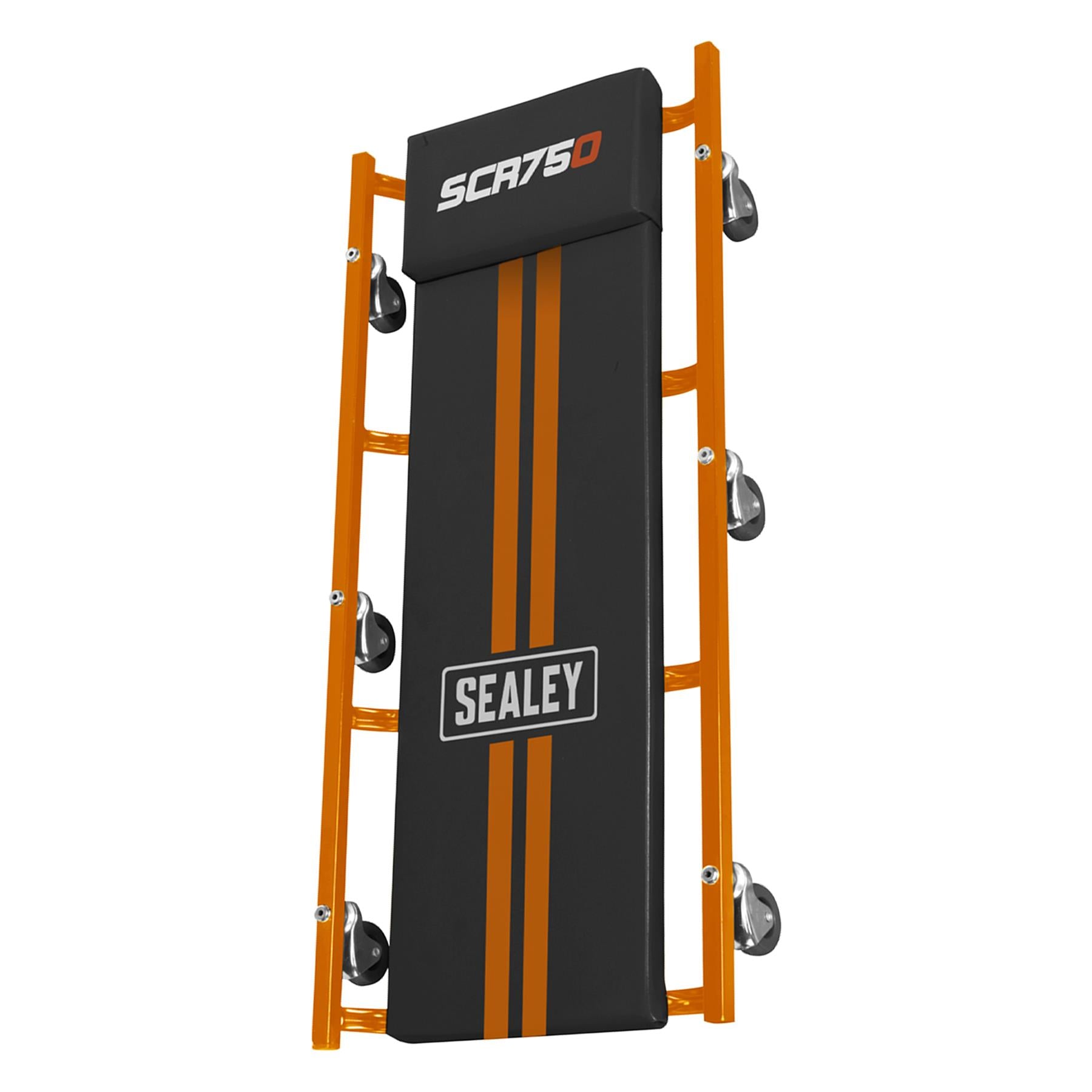 Sealey 36" Deluxe American-Style Creeper with Steel Frame - Orange