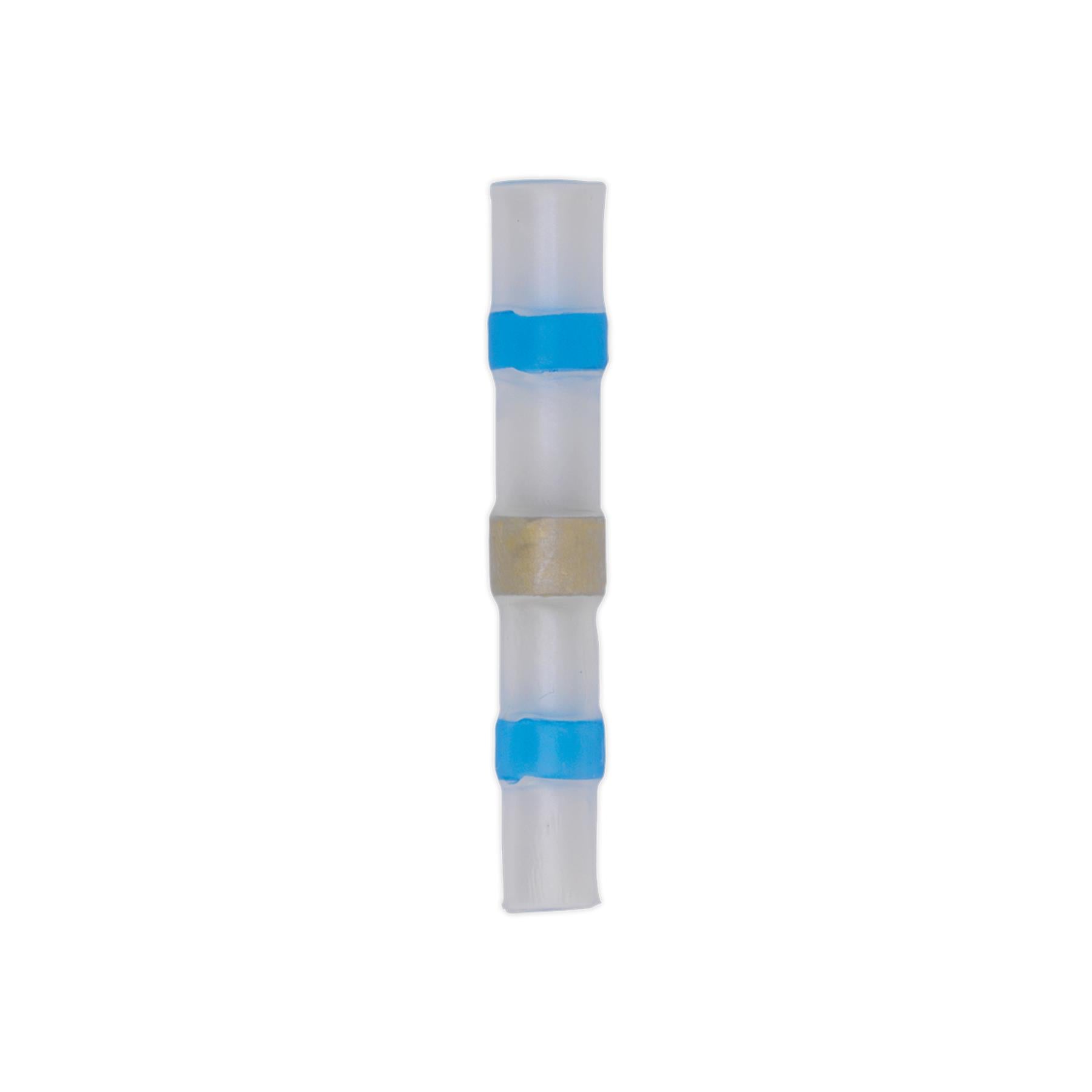 Sealey Heat Shrink Butt Connector 16-14 AWG Blue Pack of 25