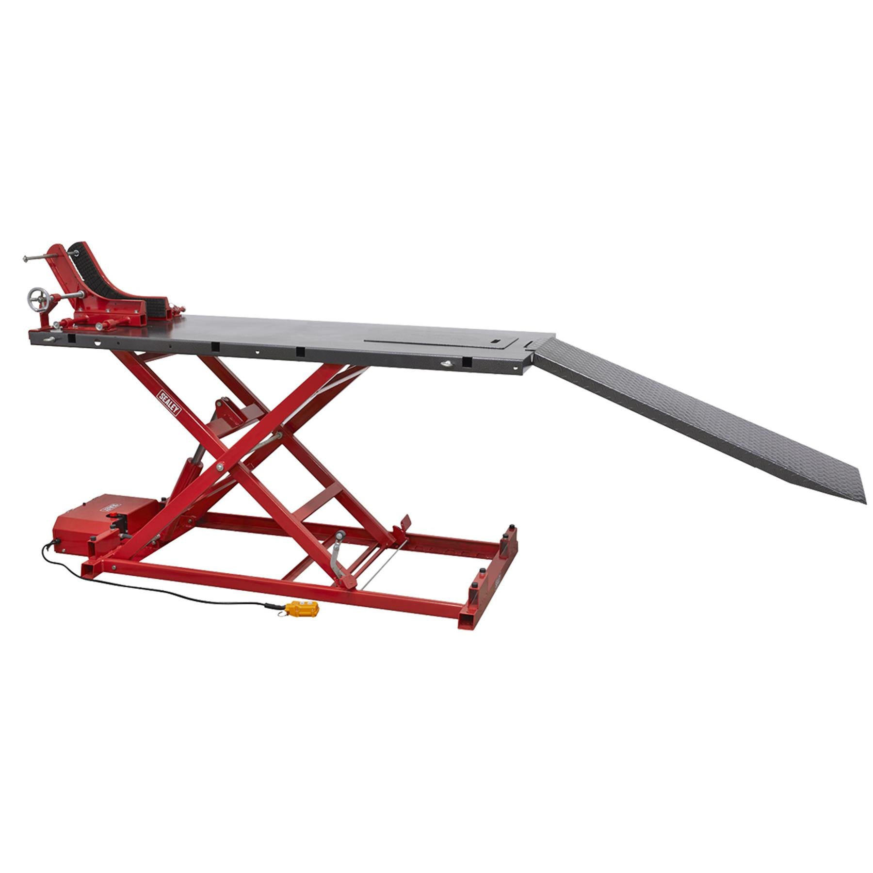 Sealey Motorcycle Lift 680kg Capacity Heavy-Duty Electro/Hydraulic