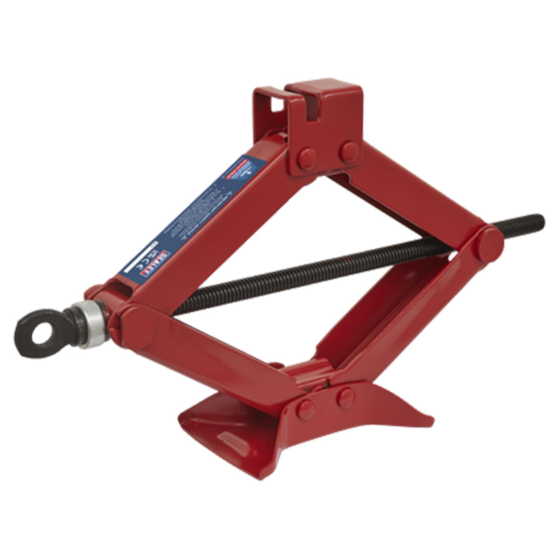 Sealey Heavy Duty Car Lift Scissor Jack 1 Tonne Ton Easy Lifting Tool