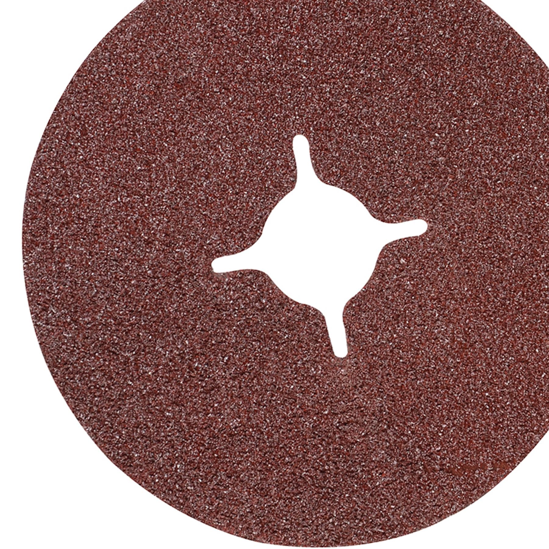 Fibre Sanding Sanding Discs 115 X 22.23mm Grit 36 10Pk Aluminium Oxide Resin