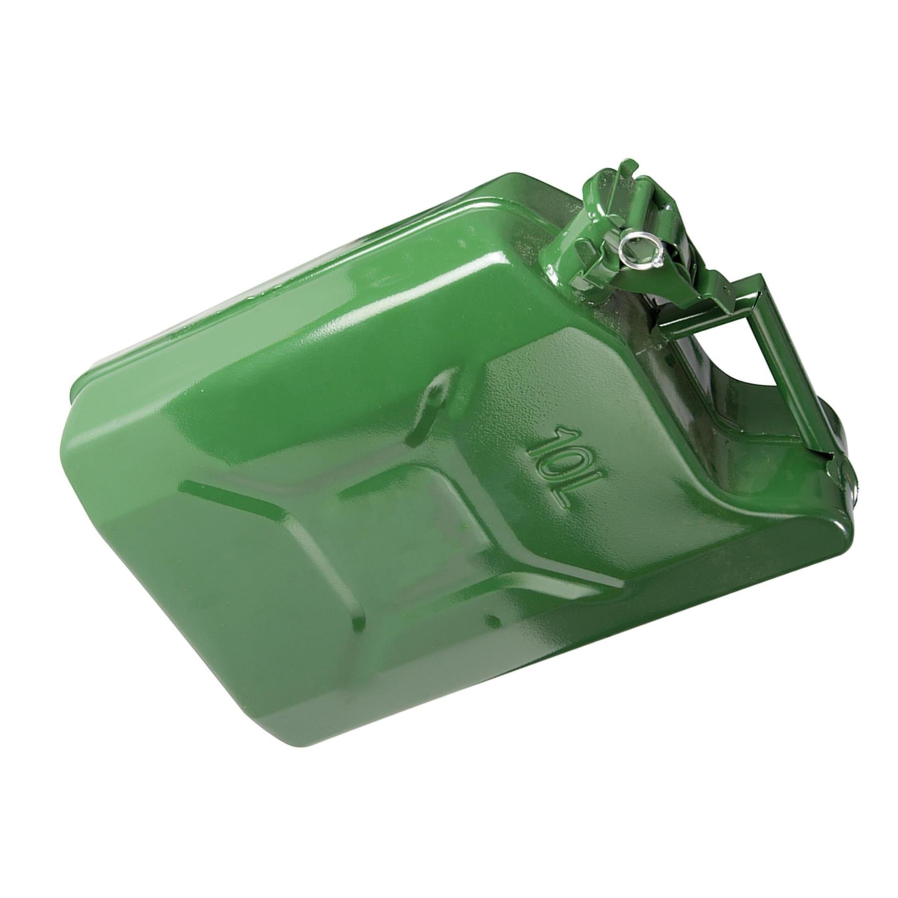 Jerry Can 10Ltr Strong Metal Durable Mechanic Garage Emergency Military Camping