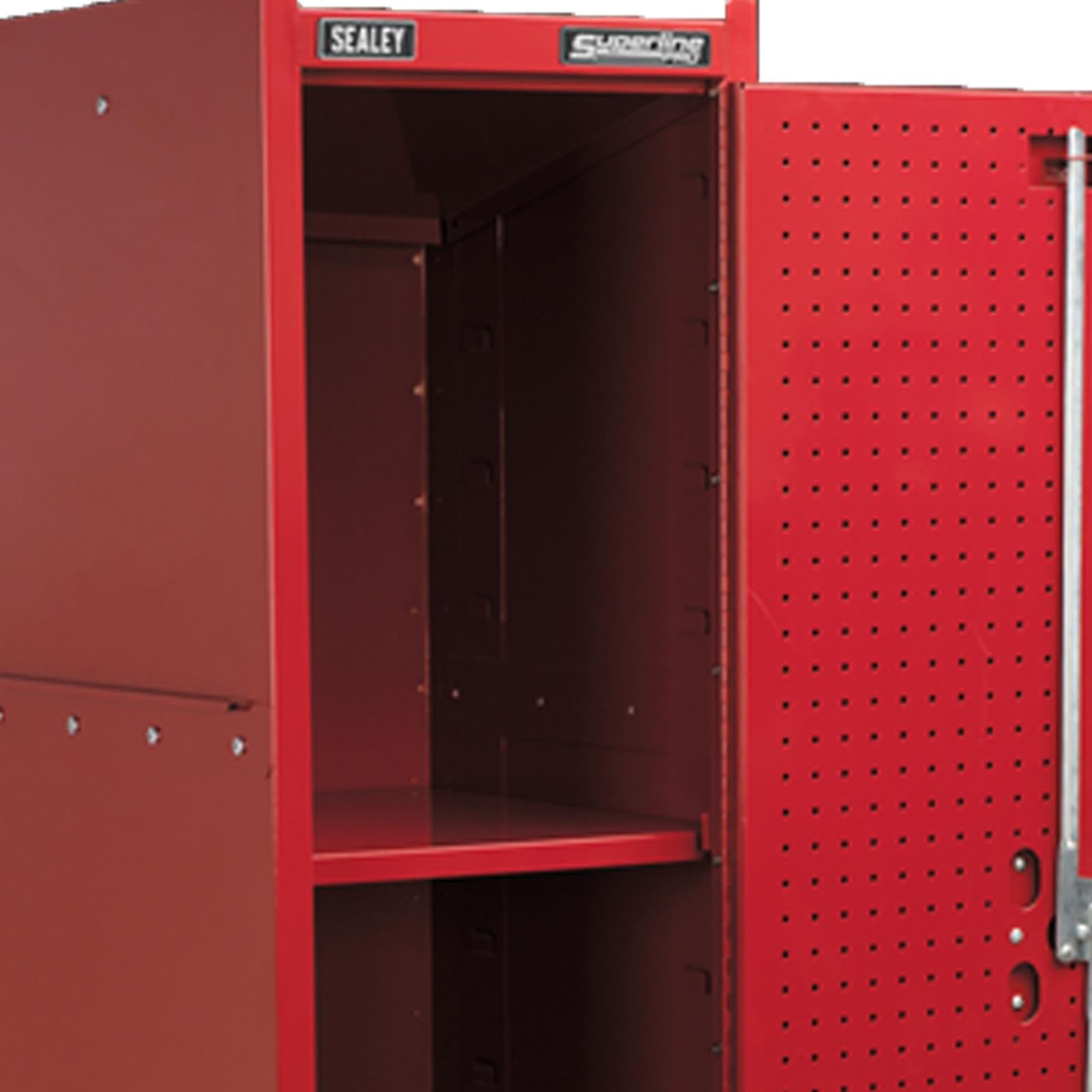 Sealey AP33519 Steel Metal Tool Box Hang On Locker Side Cabinet Red c/w Drawer
