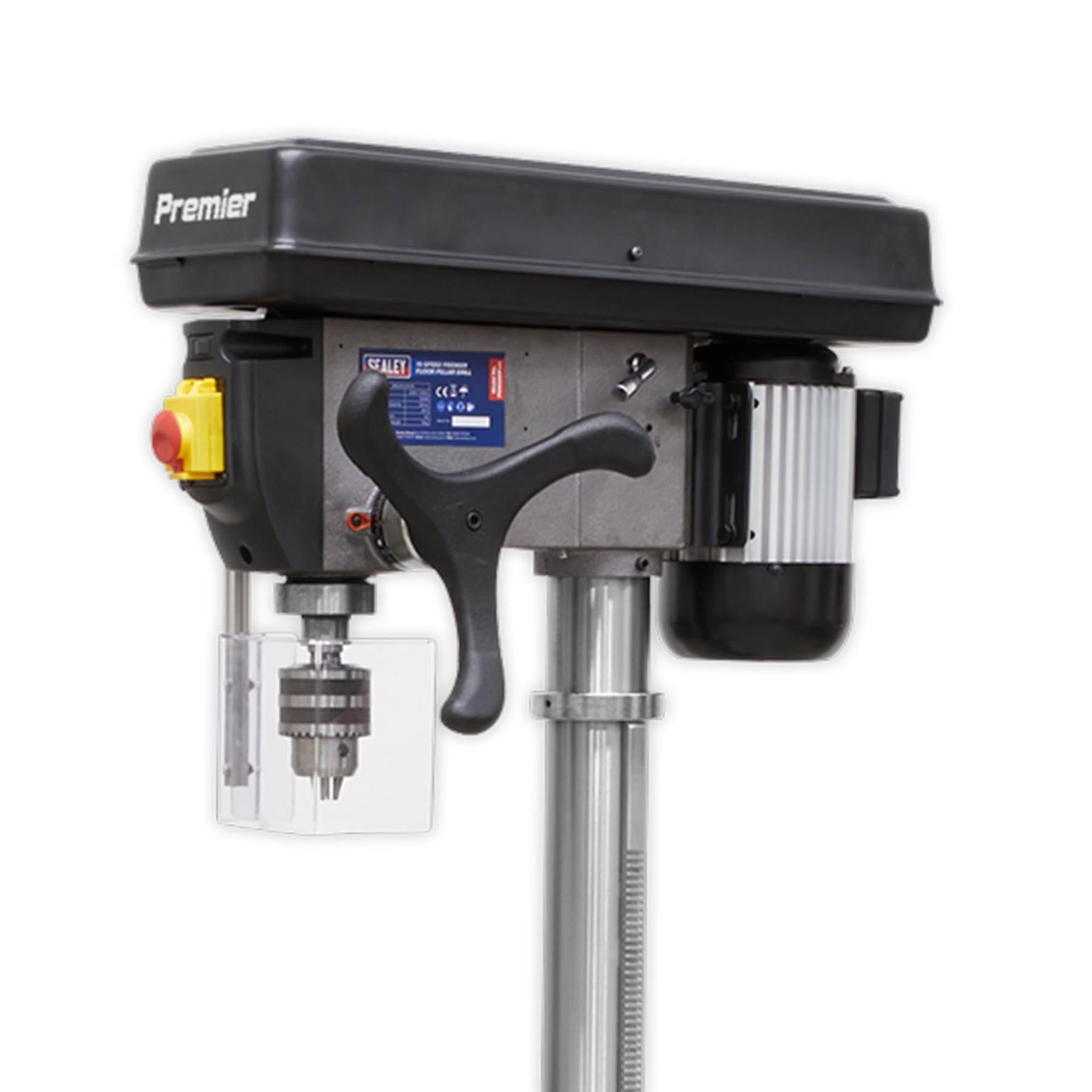 Sealey Pillar Drill Floor 16-Speed 1635mm Height 230V Garage Workshop DIY