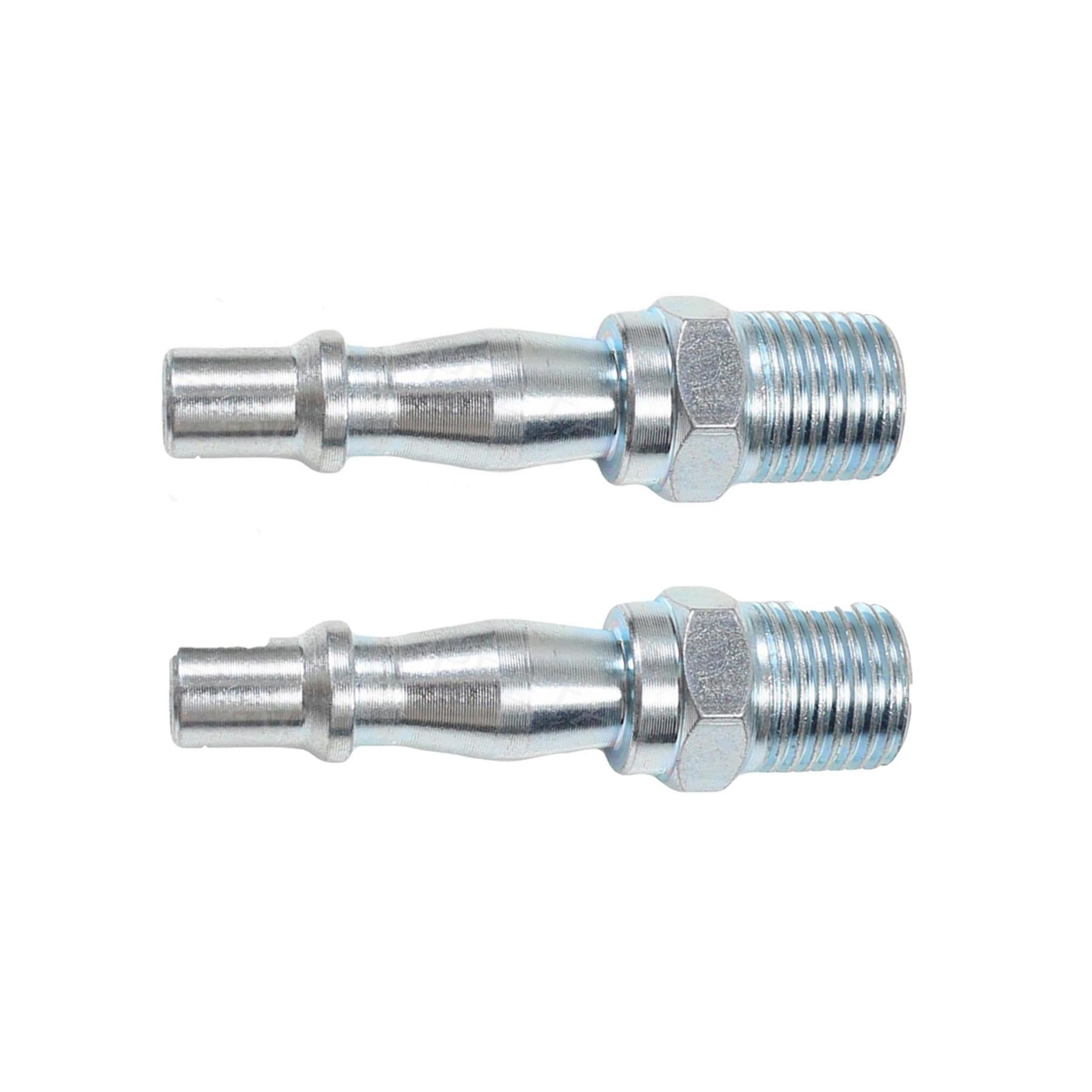 Air Line Fittings Hose Compressor Coupler Connector 1/4" BSP Male Pack of 2