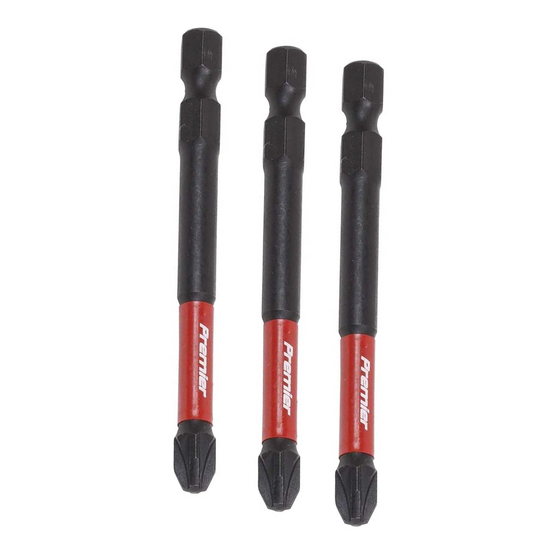 Pozi #3 Impact Power Tool Bits 75mm - 3pc
