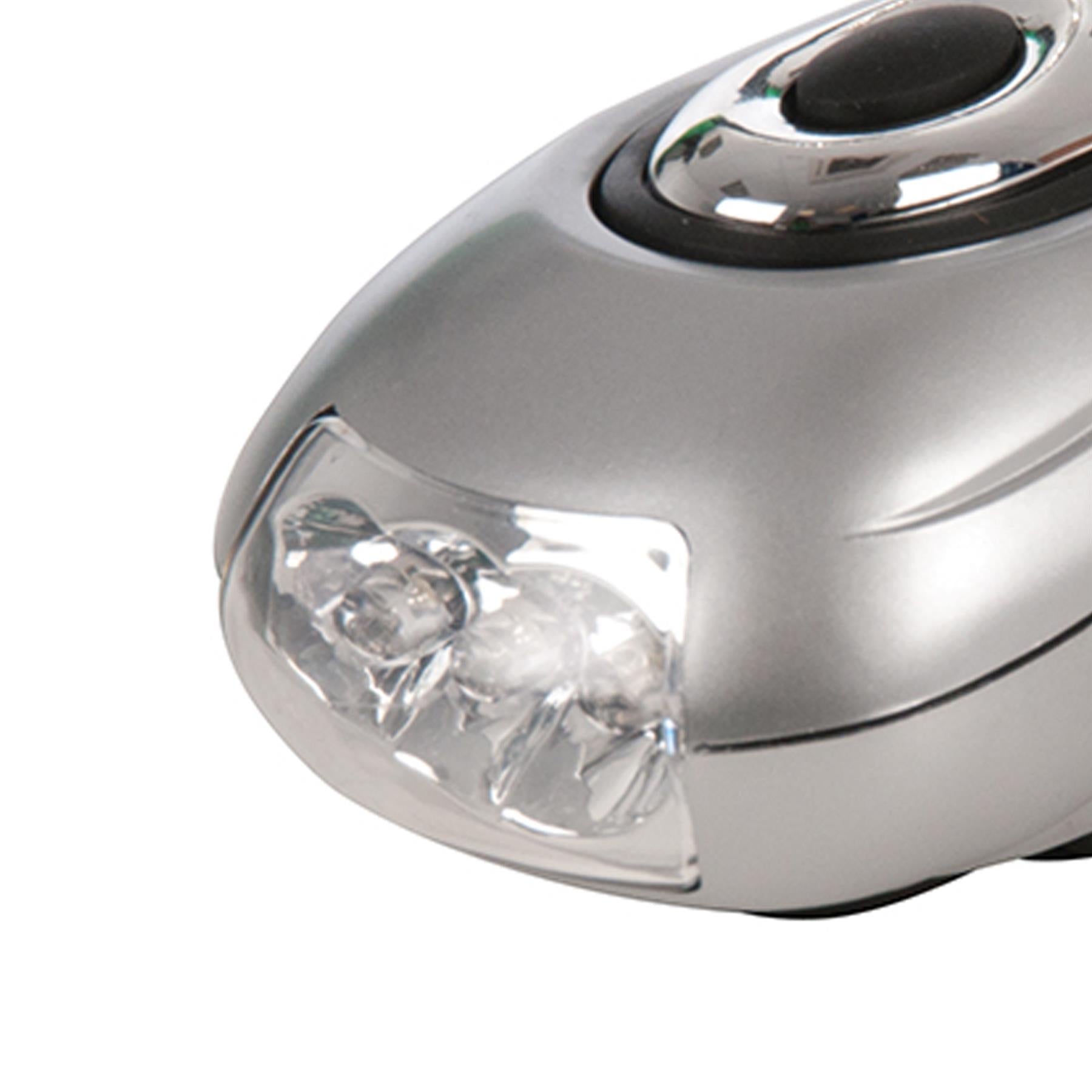 Led Wind-Up Torch 3 Led High Intensity Camping Outdoor Warehouse Emergency DIY