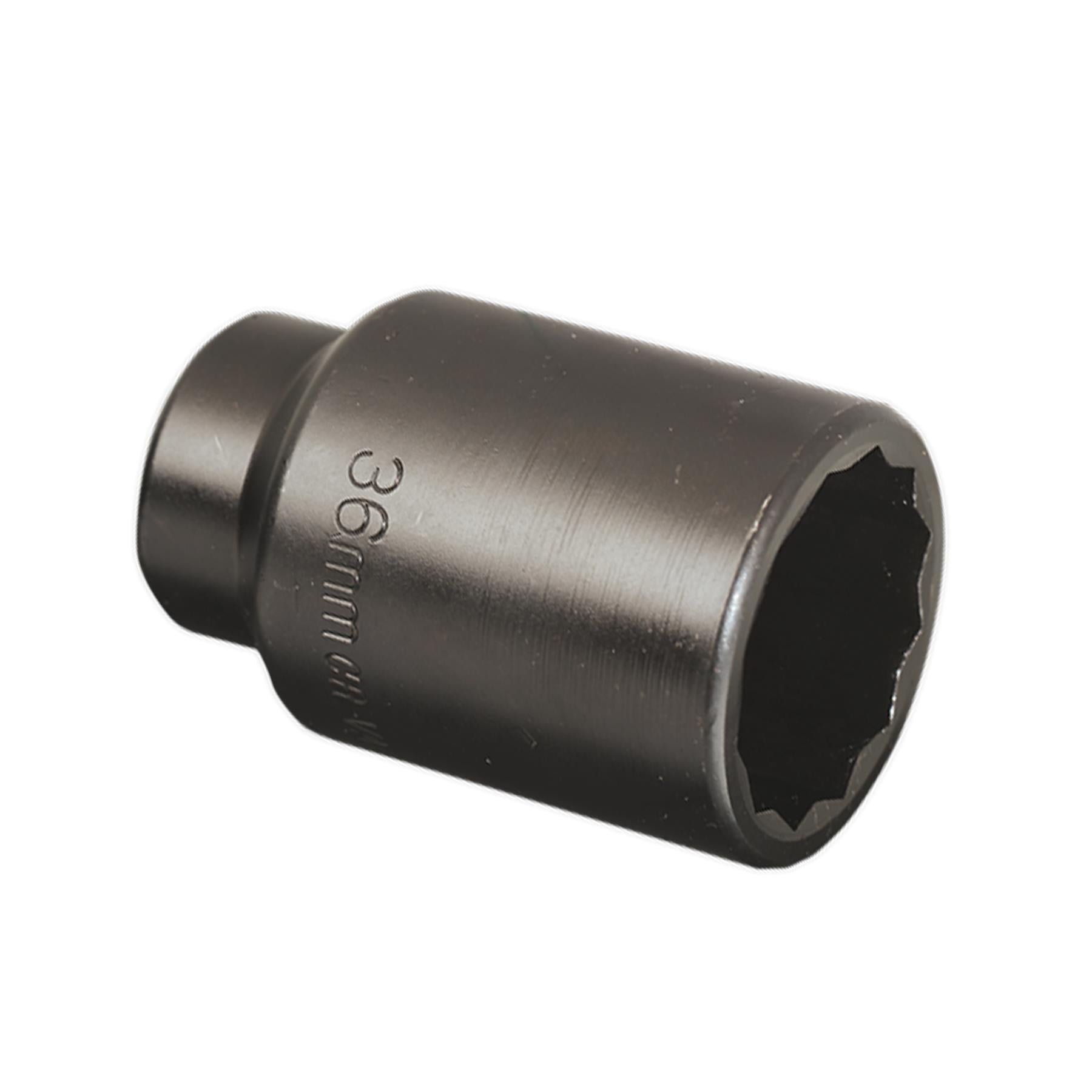 Sealey Impact Socket 36mm Bi-Hex Deep 1/2"Sq Drive