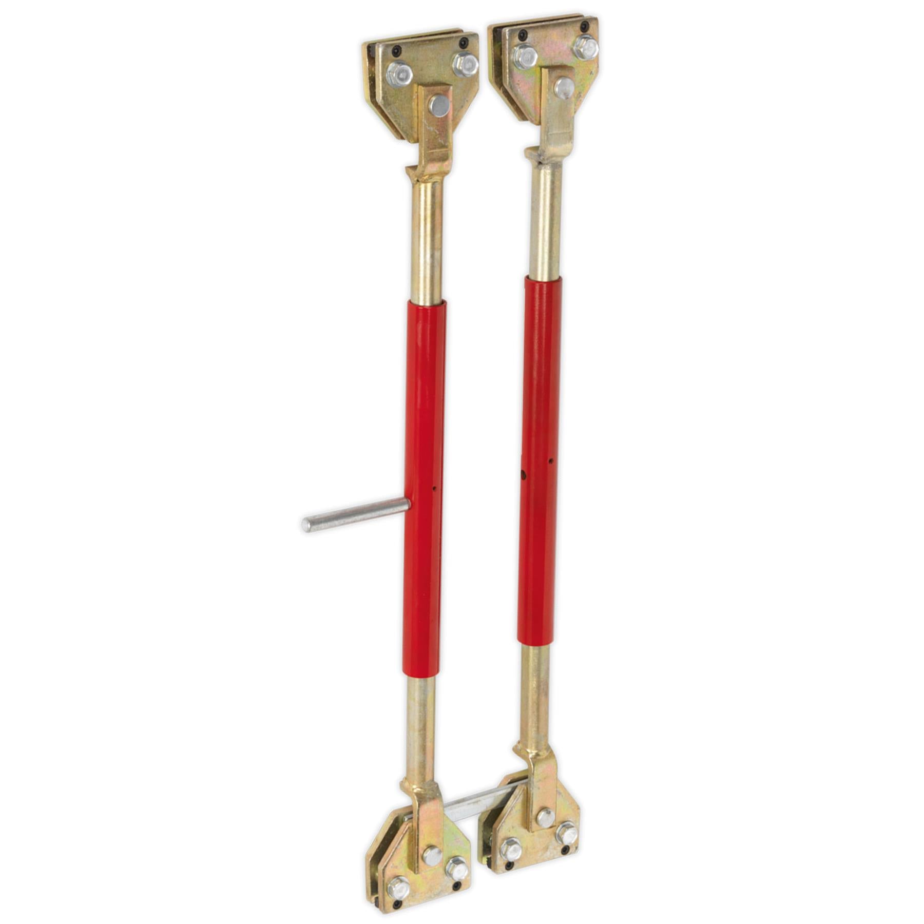 Sealey Door Restraining Bars Pack of 2 Steel Tube and heavy jaw assemblies