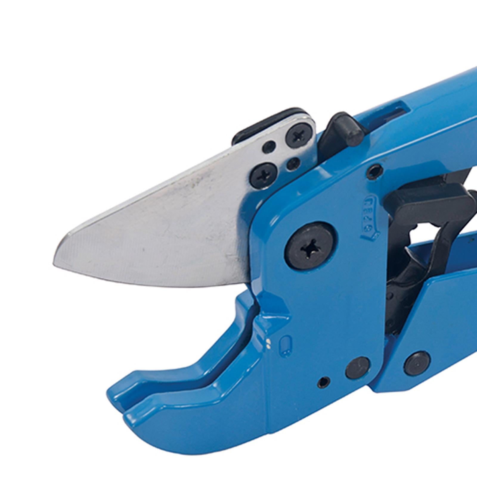 Expert Ratchet Plastic Pipe Cutter 42mm Hardened And Tempered Steel Blade
