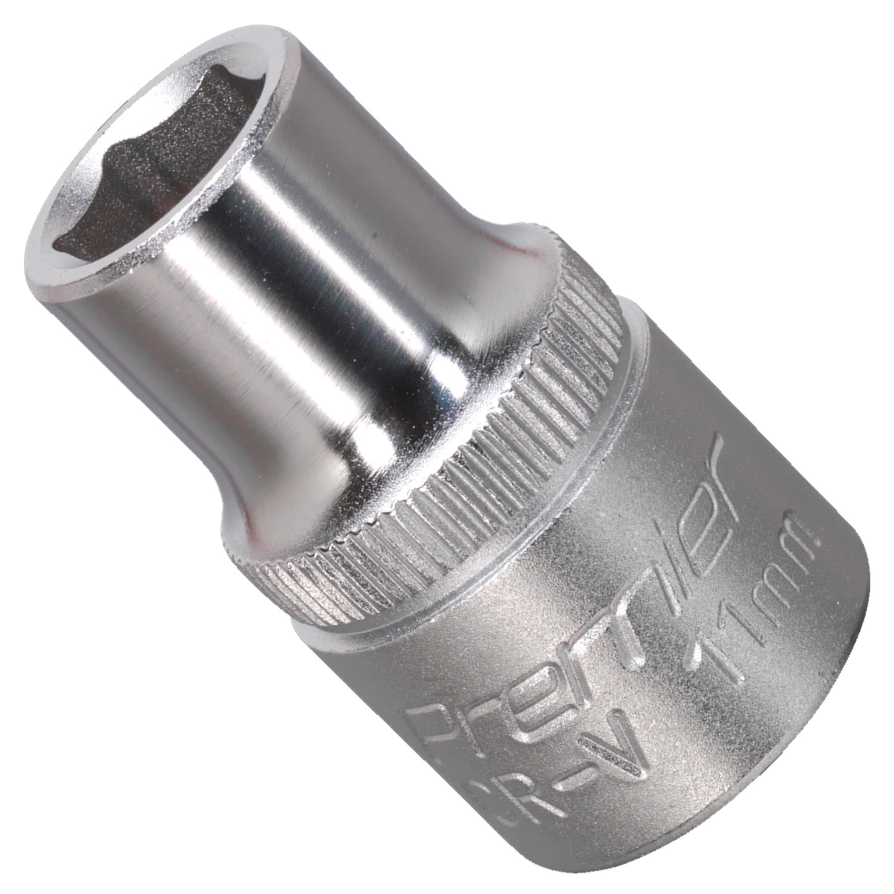 Sealey WallDrive Socket 11mm 1/2"Sq Drive Chrome Vanadium steel