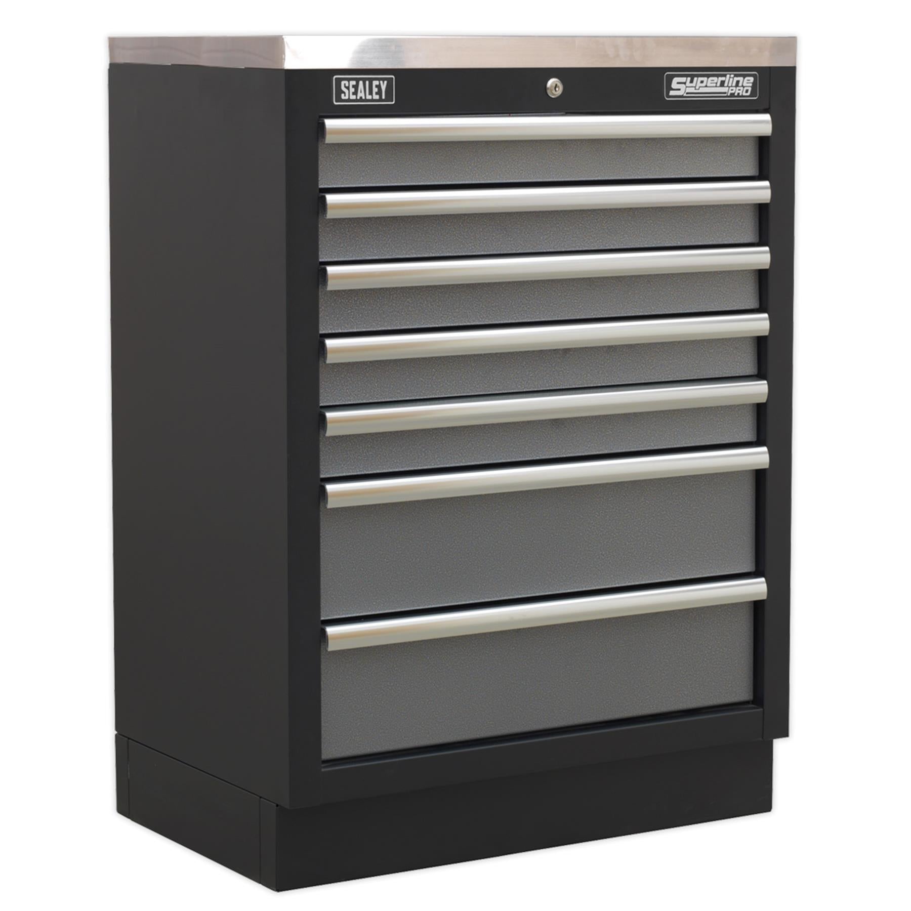 Sealey Superline Pro 1.6m Corner Storage System - Stainless Worktop