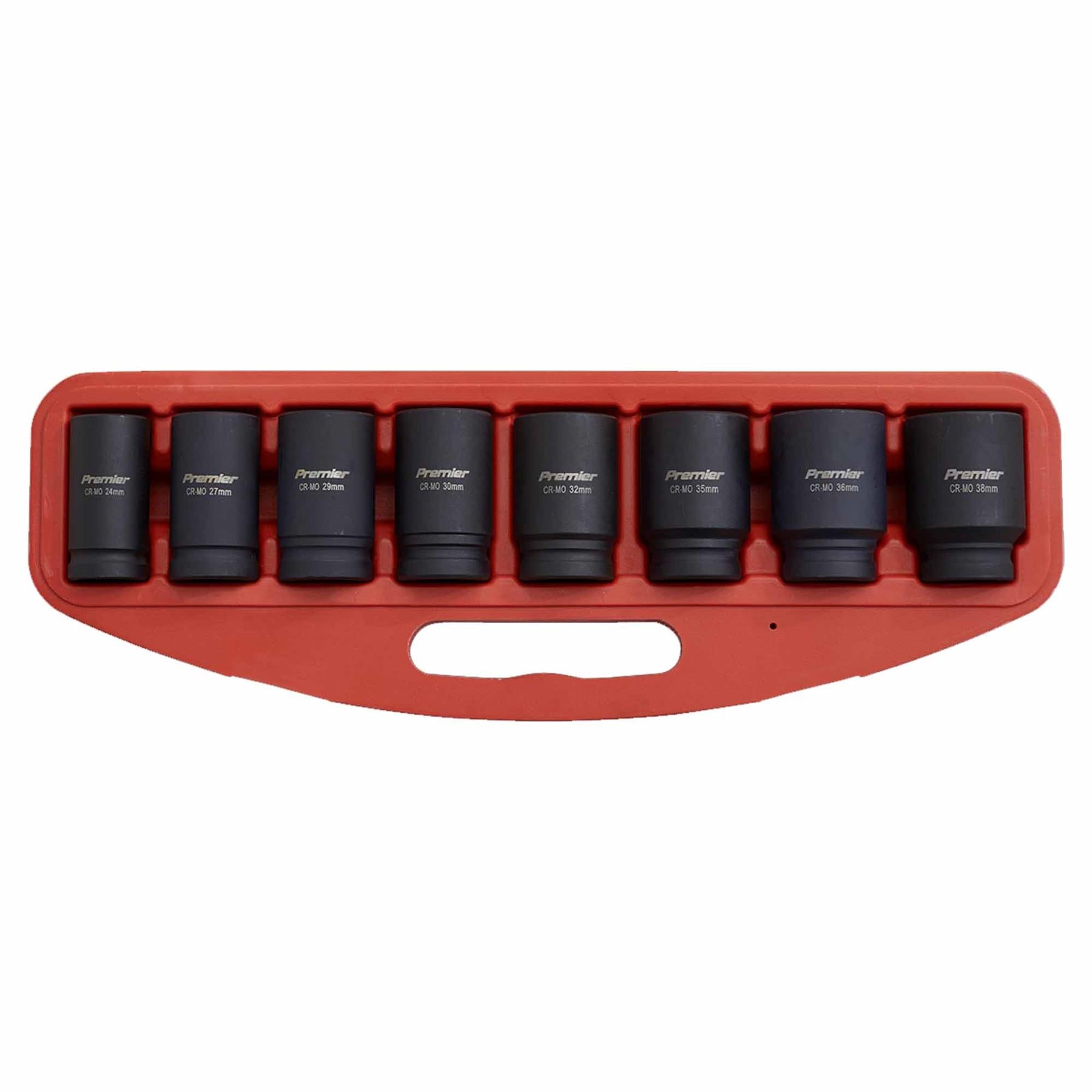 Sealey Impact Socket Set 8pc Deep 3/4"Sq Drive Metric