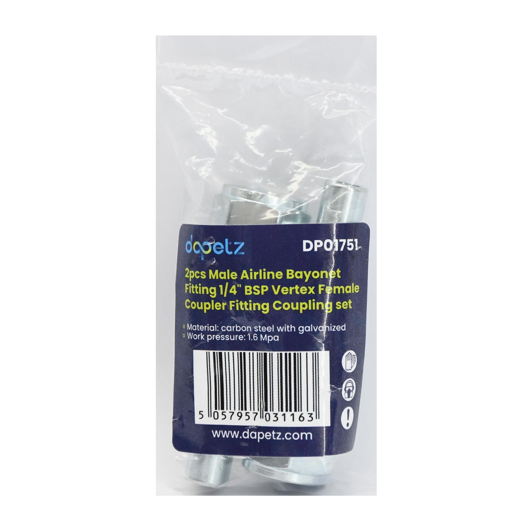 1/4" Bayonet Plug Coupler