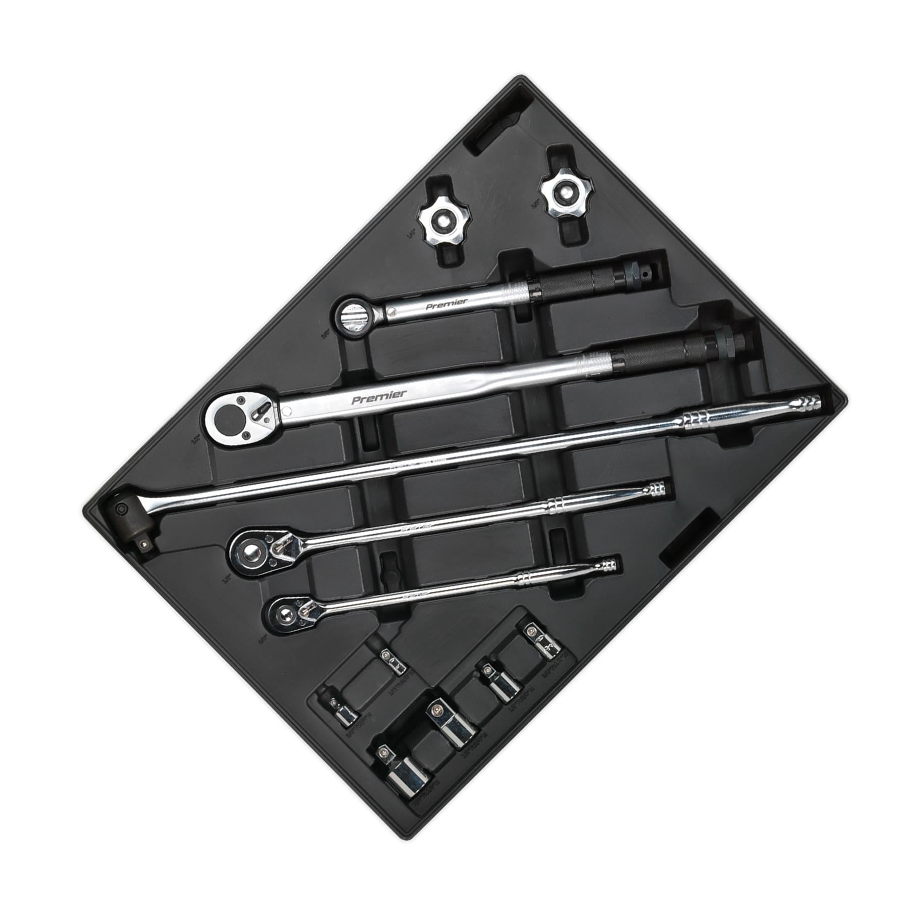 Sealey Tool Tray with Ratchet, Torque Wrench, Breaker Bar etc 13pc